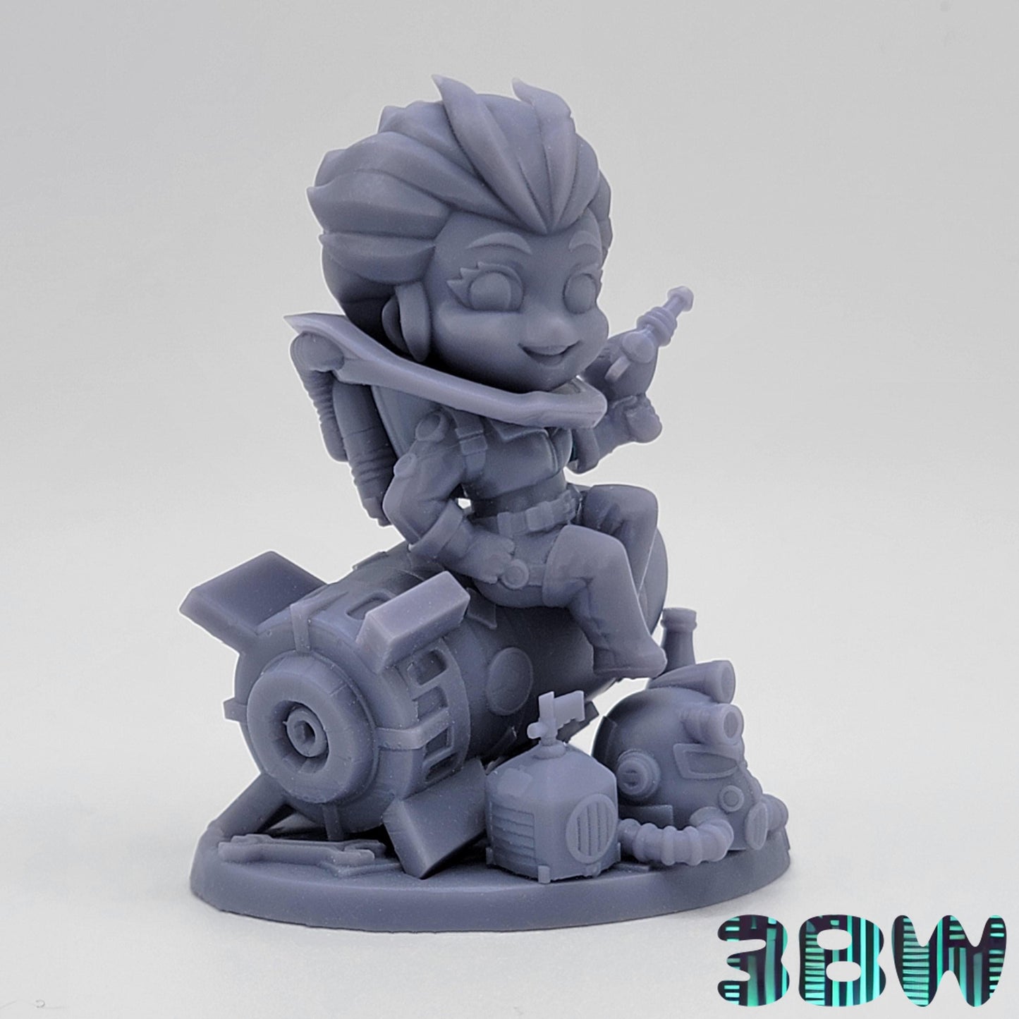 Chibi Nuka-Cola Girl | 3-Inch Model Kit | DIY Fallout 4 Pin-up Scene