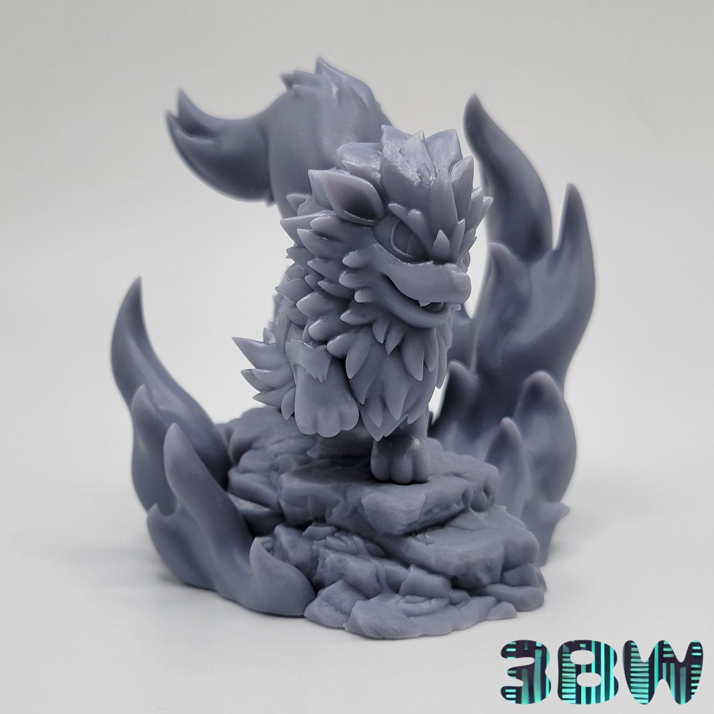 Chibi Arcanine | 3-Inch Resin Model Kit | DIY Pokemon Fire Beast
