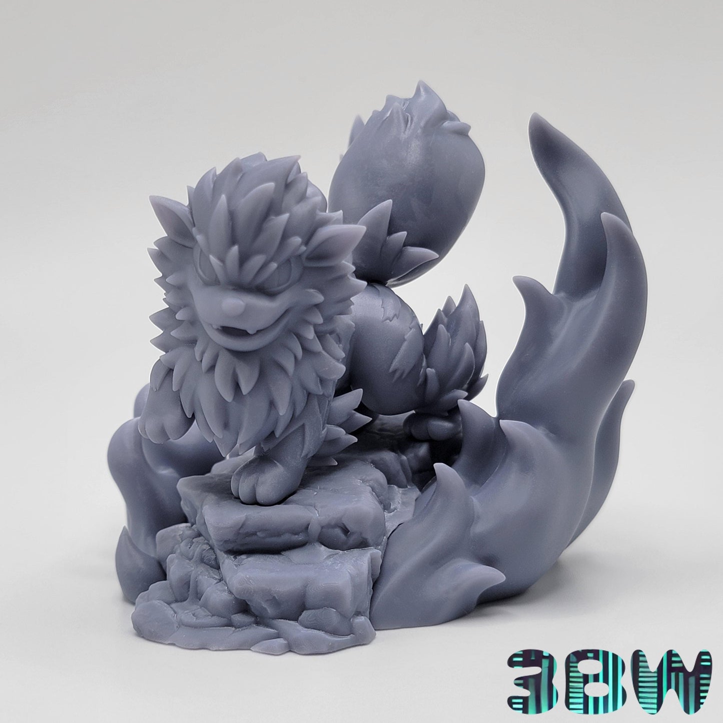 Chibi Arcanine | 3-Inch Resin Model Kit | DIY Pokemon Fire Beast
