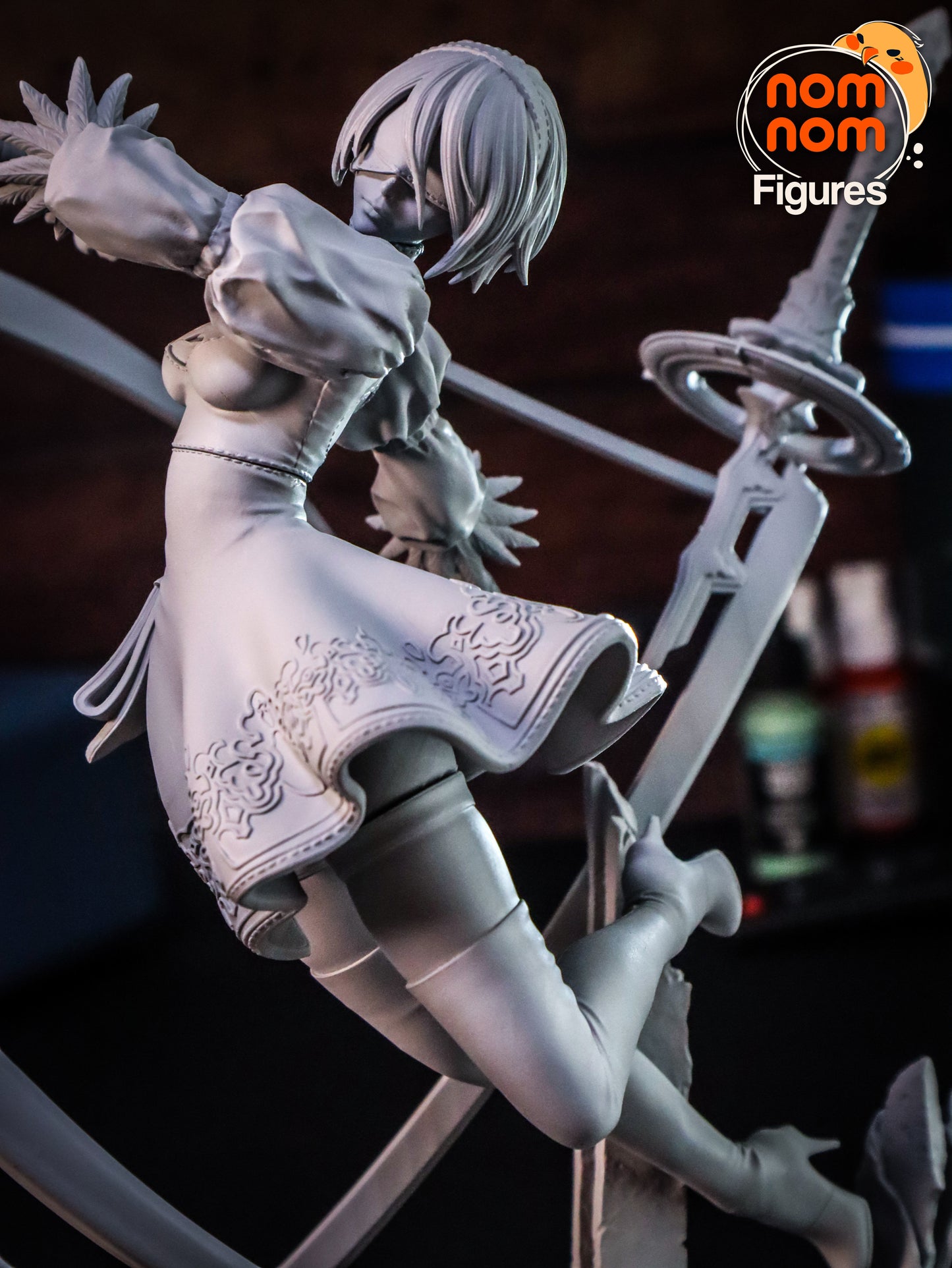 2B | 9-Inch Resin Model Kit | DIY Nier Automata Combat Android