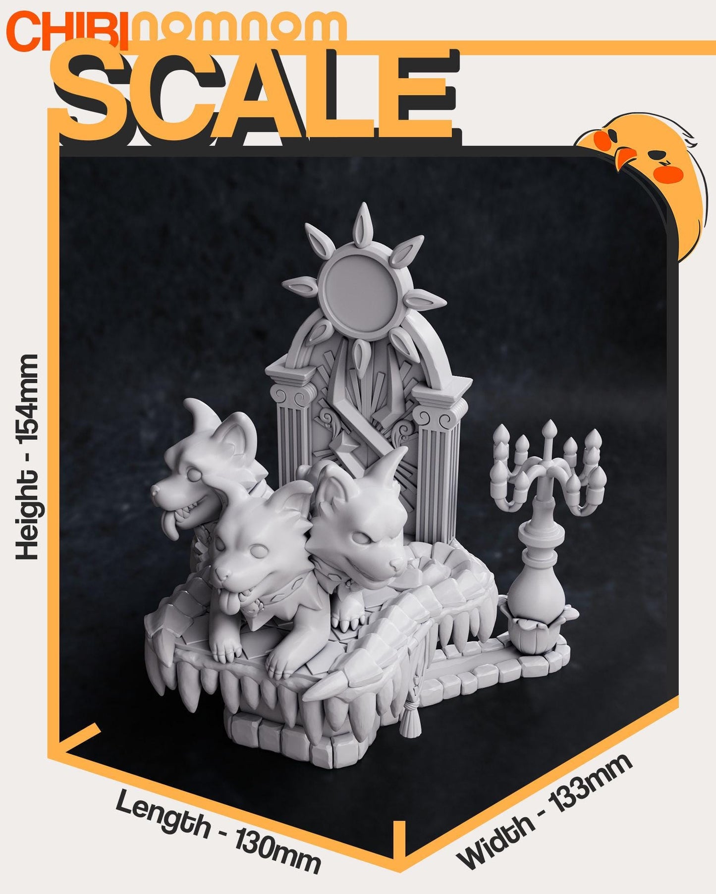 Chibi Cerberus - 6" Resin Model Kit - Hades Guard Dog