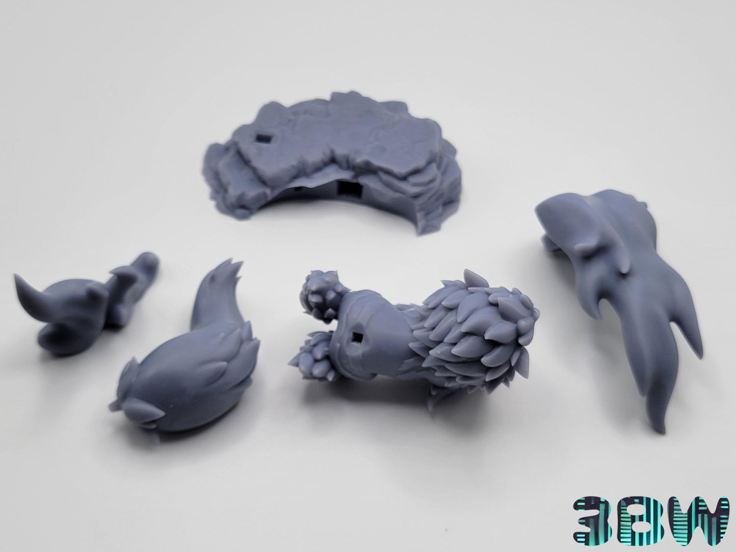 Chibi Arcanine | 3-Inch Resin Model Kit | DIY Pokemon Fire Beast