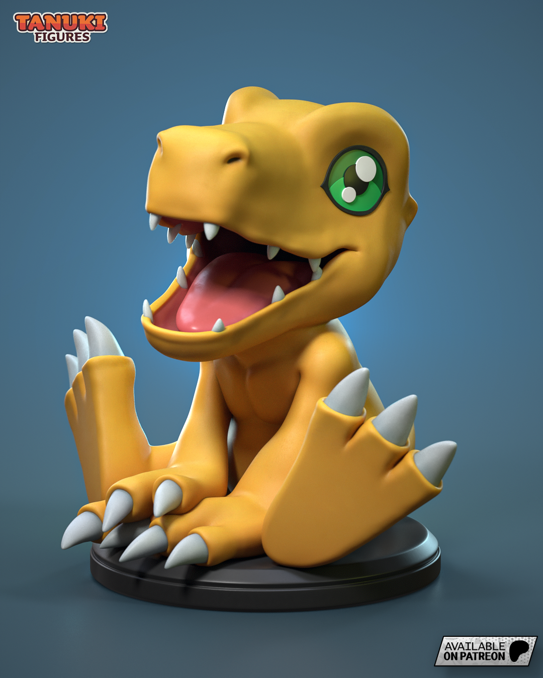 Agumon | 3-Inch Resin Model Kit | Digimon Rookie Dino Buddy