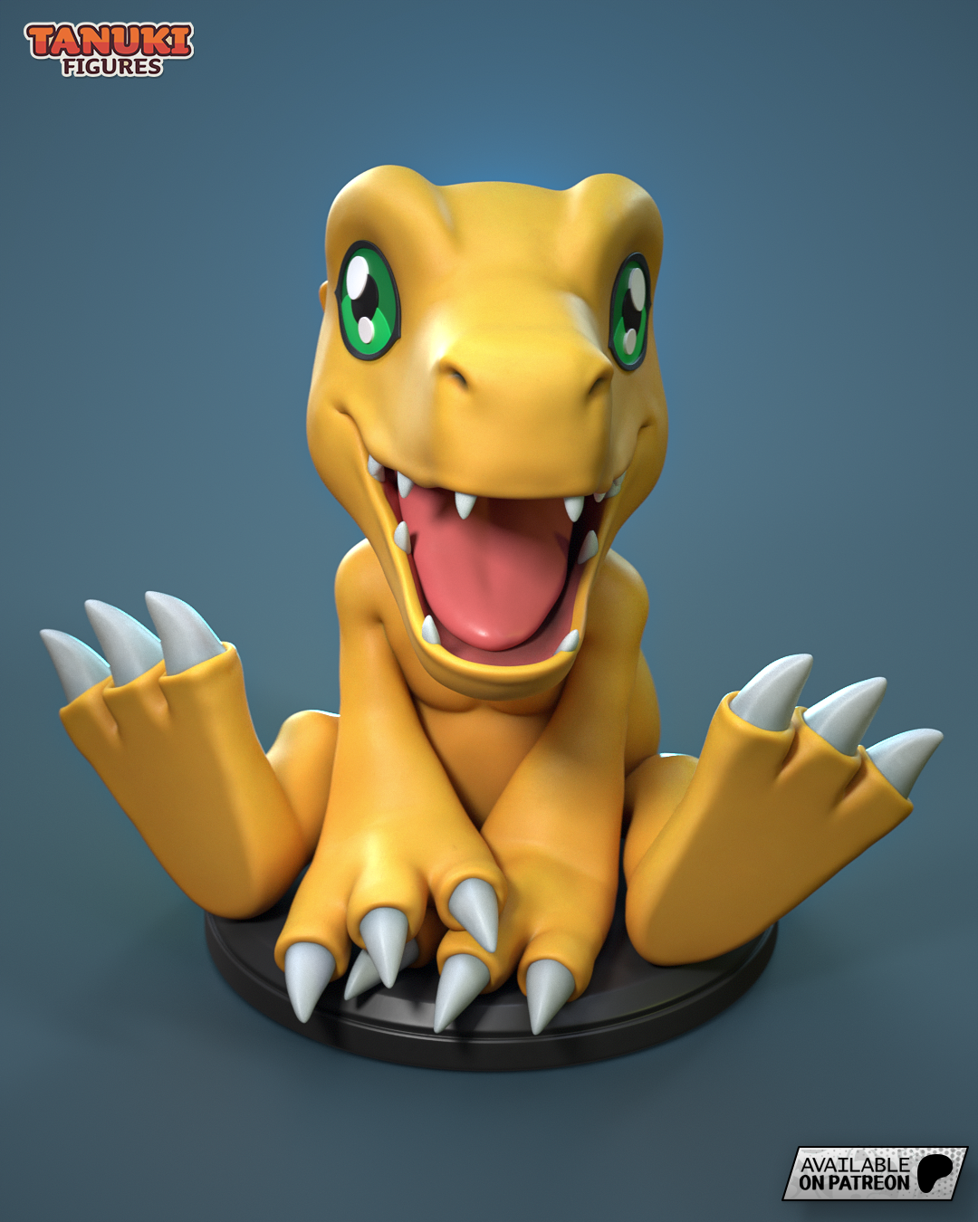 Agumon | 3-Inch Resin Model Kit | Digimon Rookie Dino Buddy