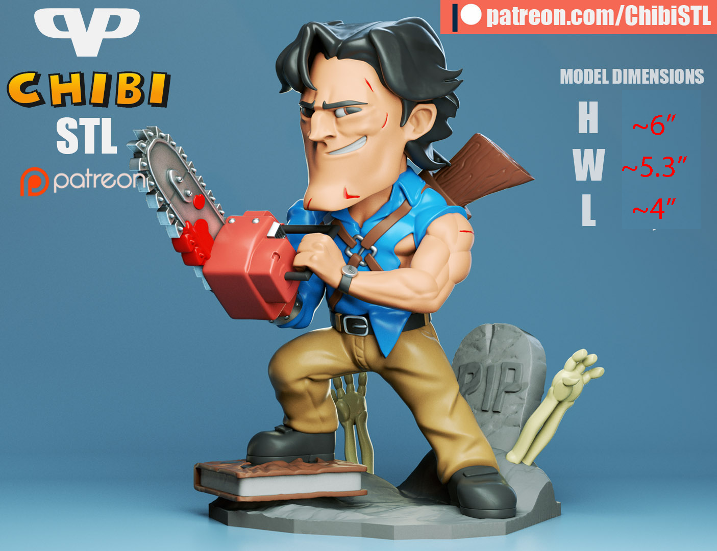 Ash | Resin Model Kit | Evil Dead Cabin Slayer