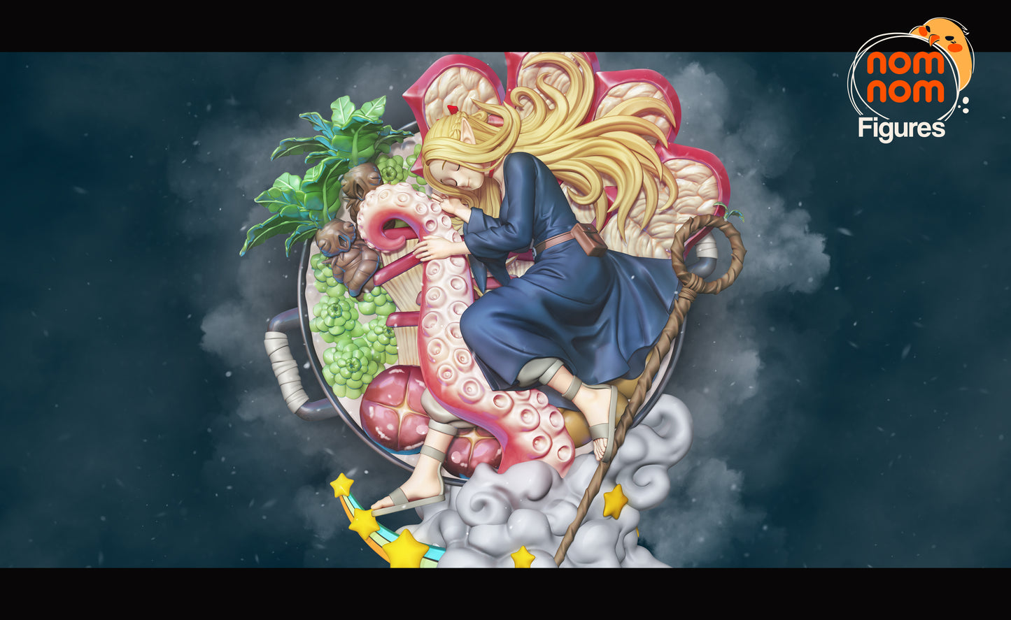 Marcille | Resin Model Kit | Dungeon Meshi Elf Tentacle Stew Mage