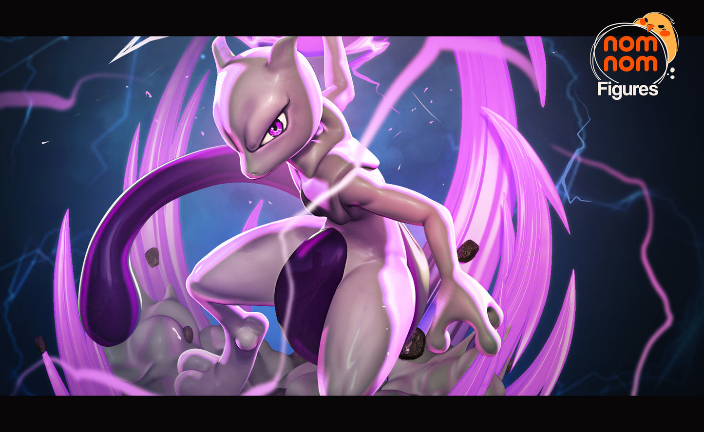 Mewtwo | Resin Model or Bust Kit | Pokémon Psychic Legendary
