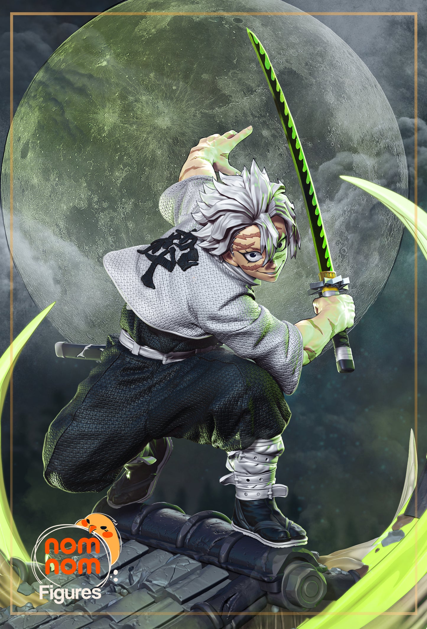 Sanemi Shinazugawa | Resin Model or Bust Kit | Demon Slayer Wind Hashira