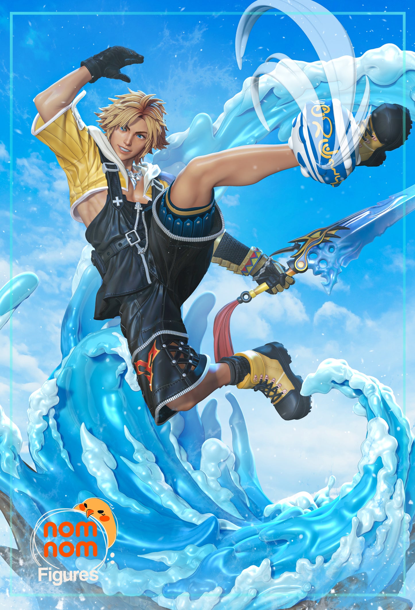 Tidus | Resin Model or Bust Kit | Final Fantasy X Zanarkand Star