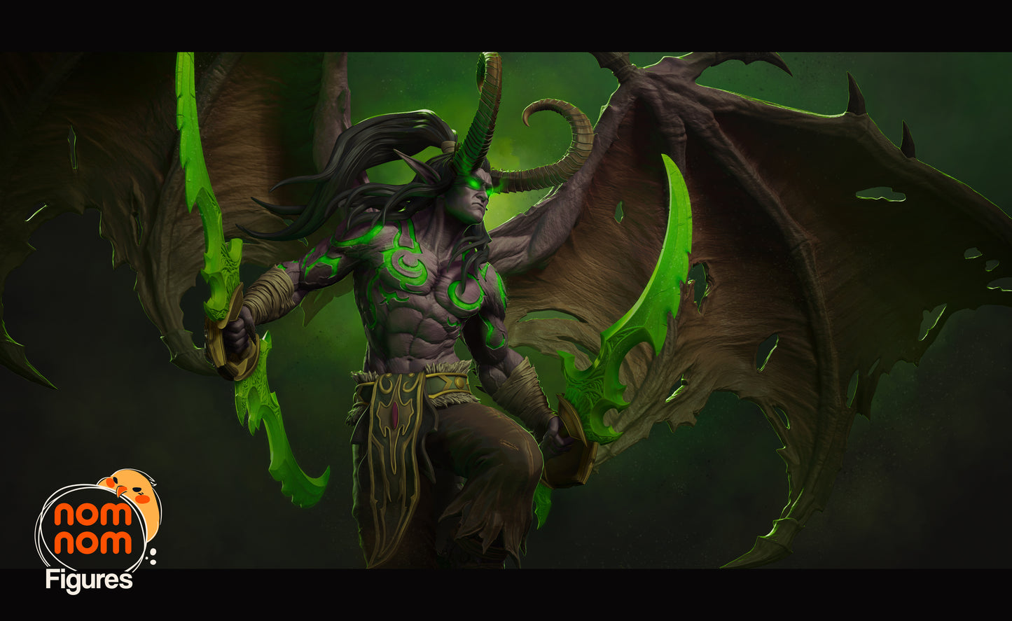 Illidan Stormrage | 11.5-Inch Resin Model Kit | DIY World of Warcraft Demon Hunter