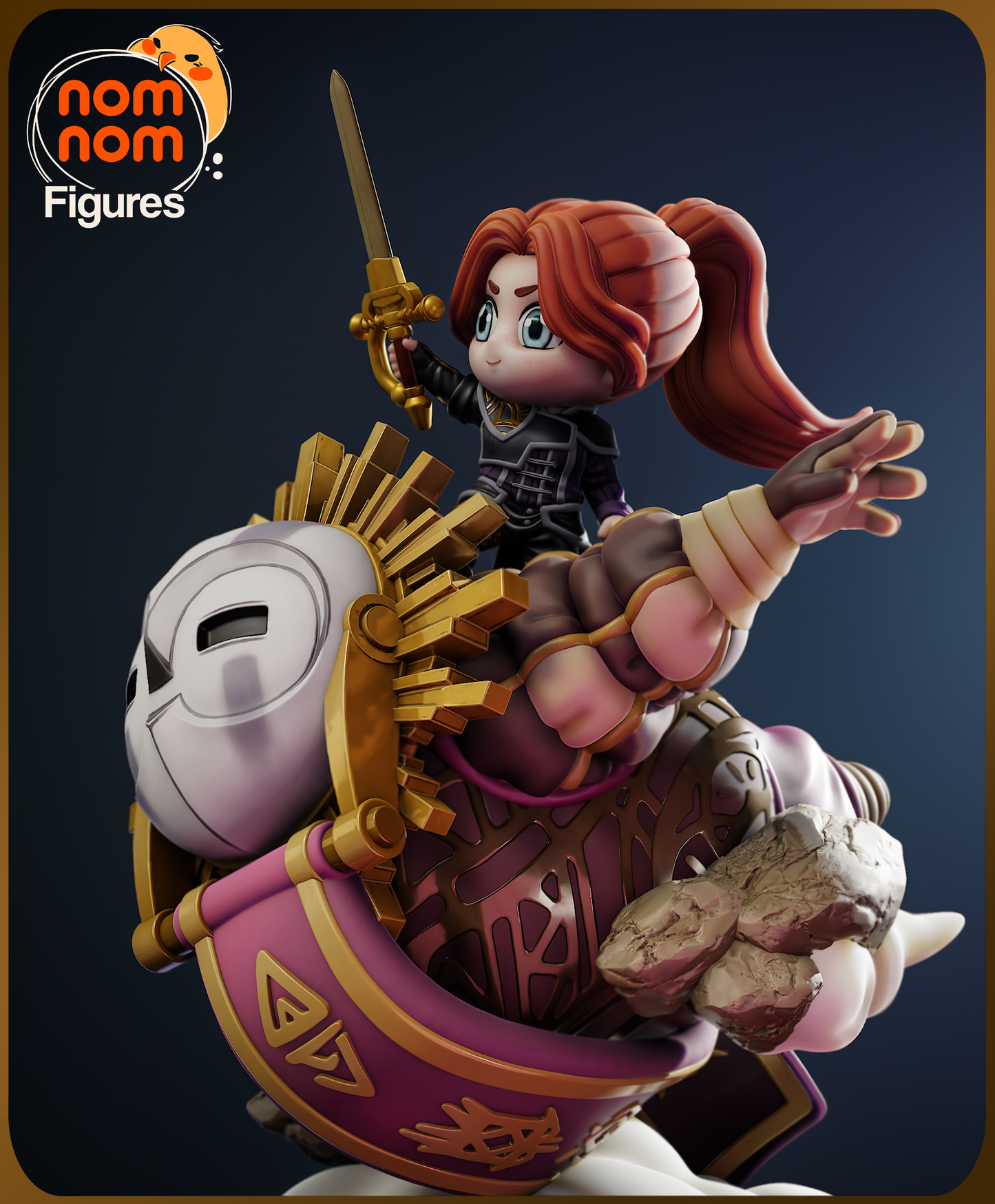 Chibi Esquie | 5-Inch Resin Model Kit | DIY Clair Obscur Expedition 33 Sun Warrior