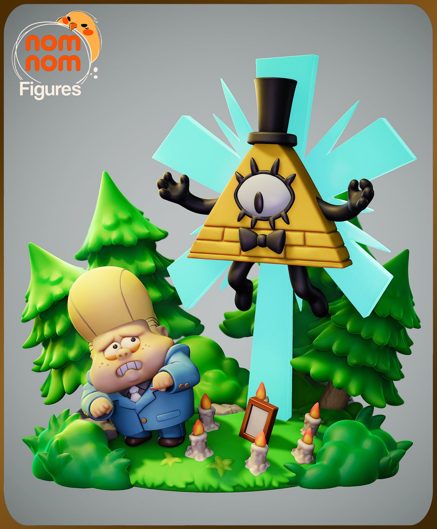 Chibi Bill Cypher | 4-Inch Resin Model Kit | Gravity Falls Dream Demon