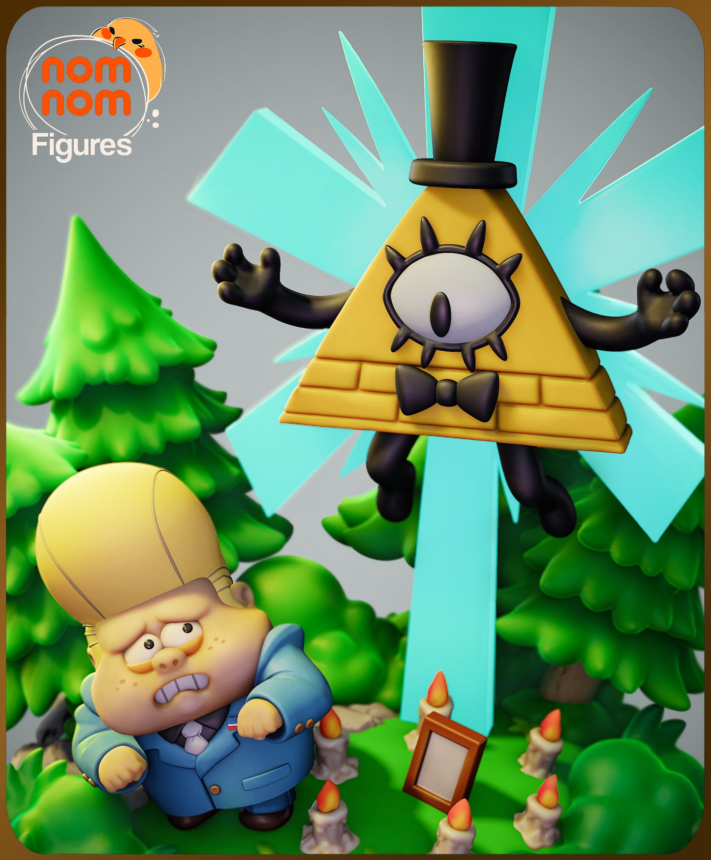 Chibi Bill Cypher | 4-Inch Resin Model Kit | Gravity Falls Dream Demon