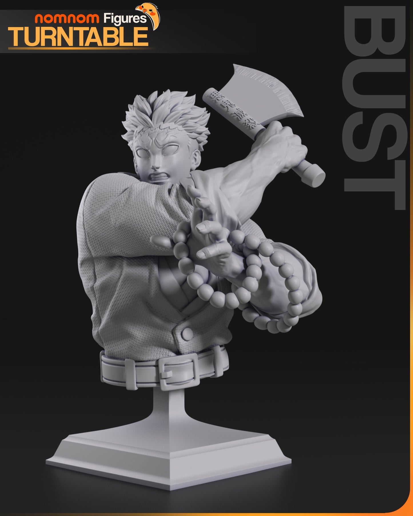 Gyomei Himejima | Resin Model or Bust Kit | Demon Slayer Stone Hashira