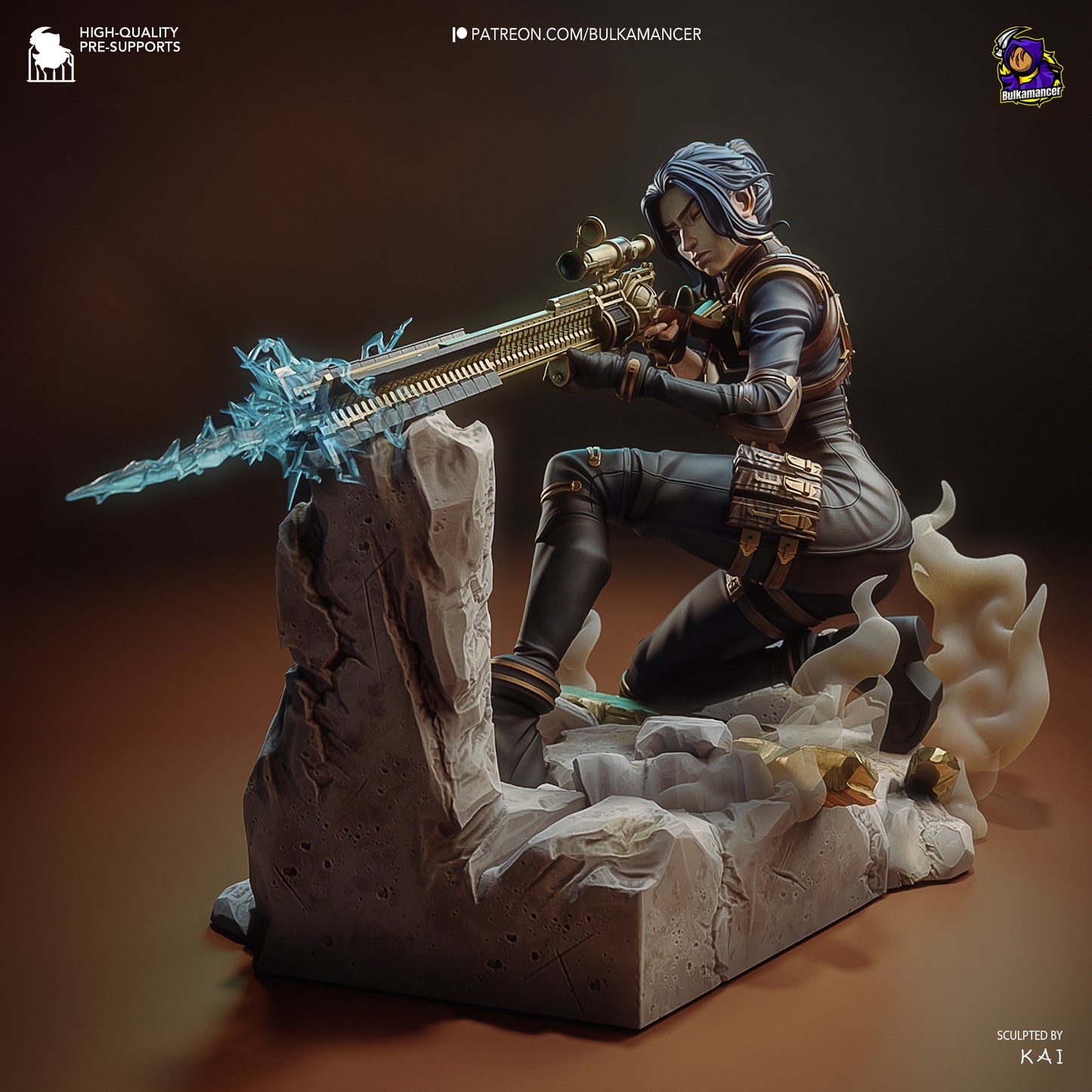 Caitlyn Kiramman | 6-Inch Resin Model Kit | Arcane Piltover’s Sheriff