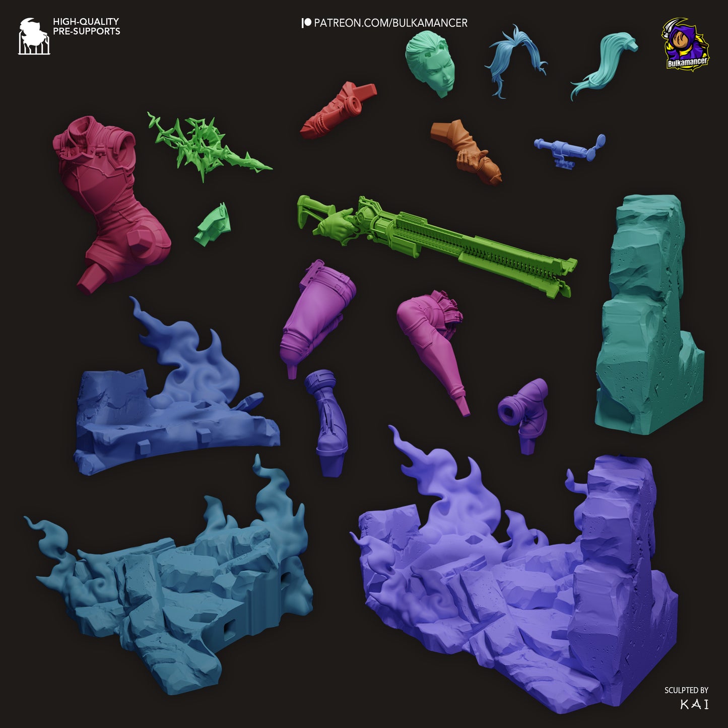 Caitlyn Kiramman | 6-Inch Resin Model Kit | Arcane Piltover’s Sheriff