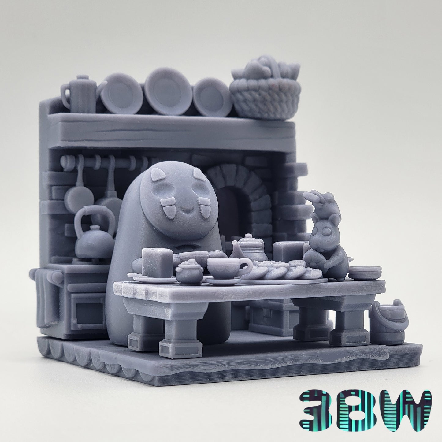 Chibi No-Face | 3-Inch Resin Model Kit | Spirited Away Tea with Kaonashi