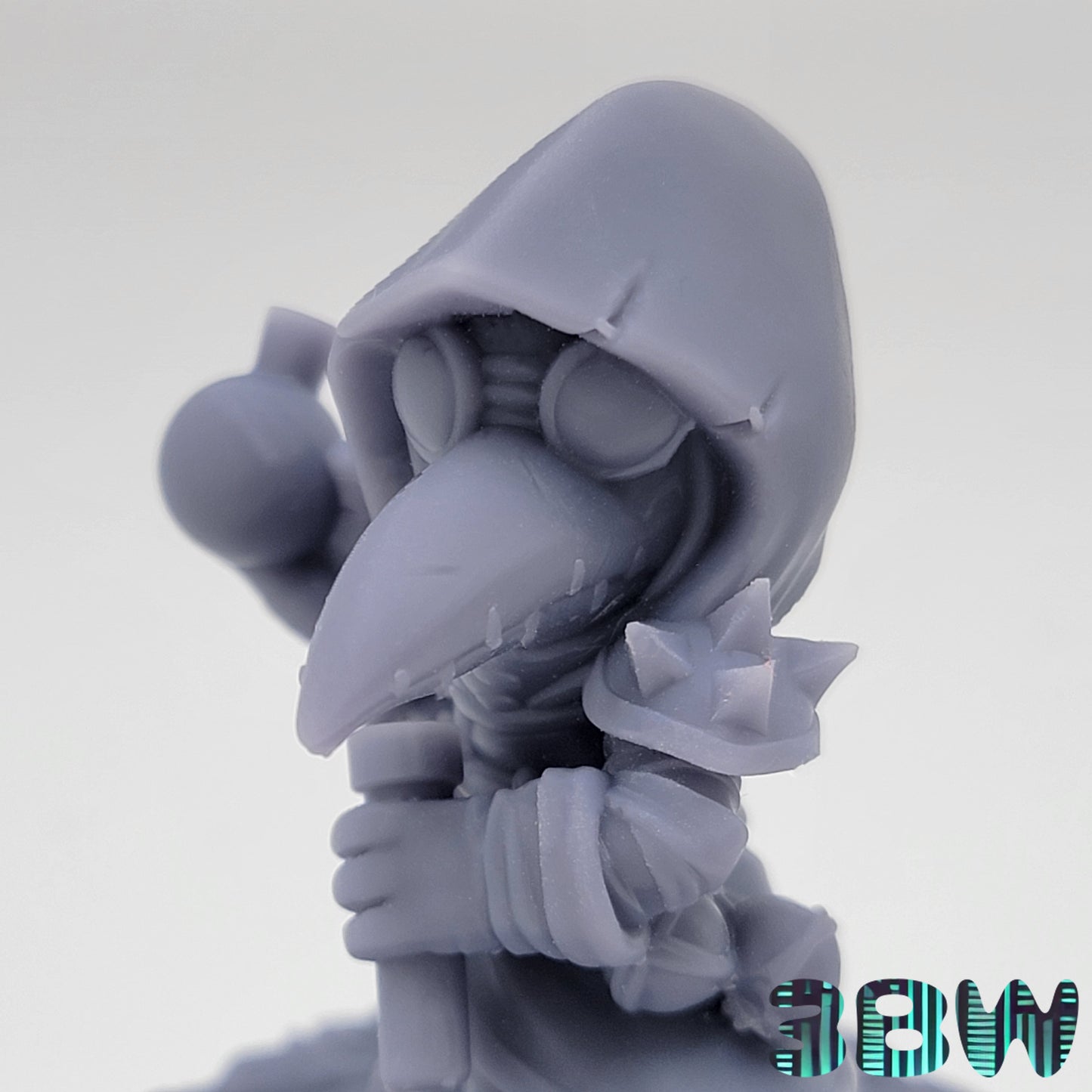 Chibi Plague Doctor | 2.5-Inch Resin Model Kit | DIY Darkest Dungeon Hero