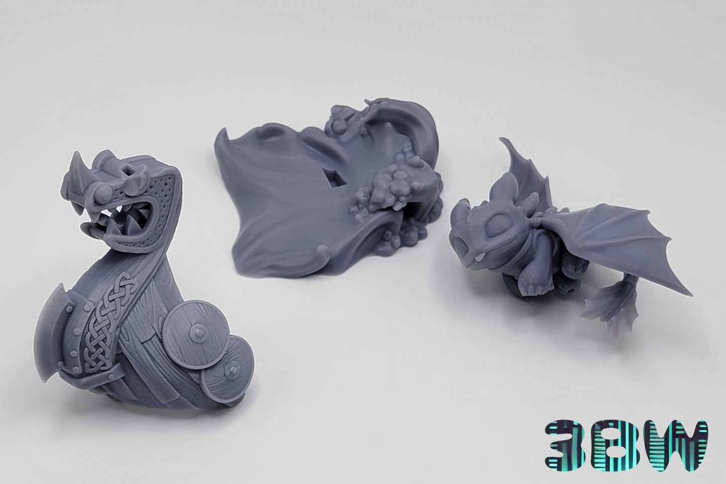 Chibi Toothless | 4.5-Inch Resin Model Kit | How to Train Your Dragon