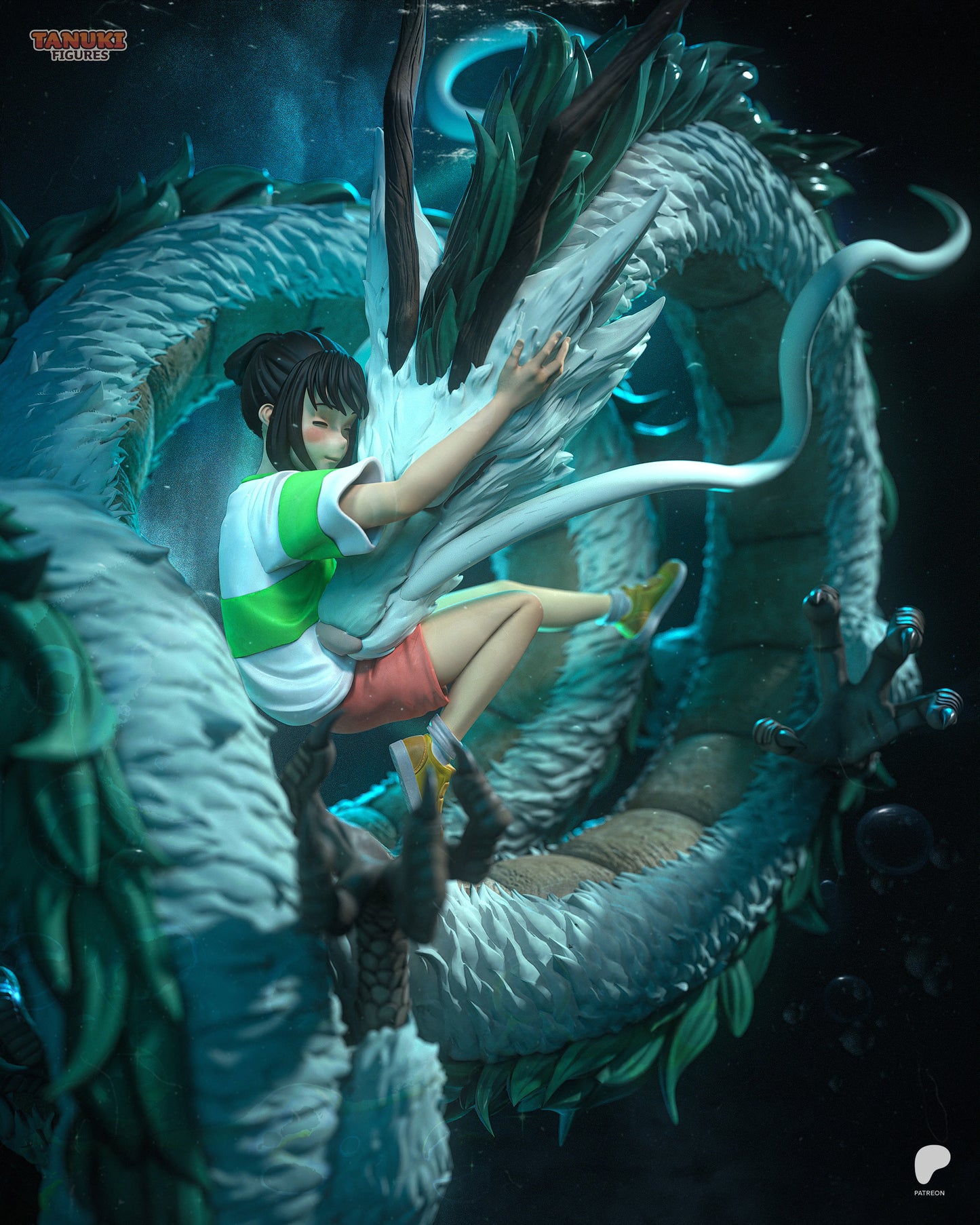 Chihiro & Haku | Resin Model or Bust Kit | Spirited Away Bathhouse Bond