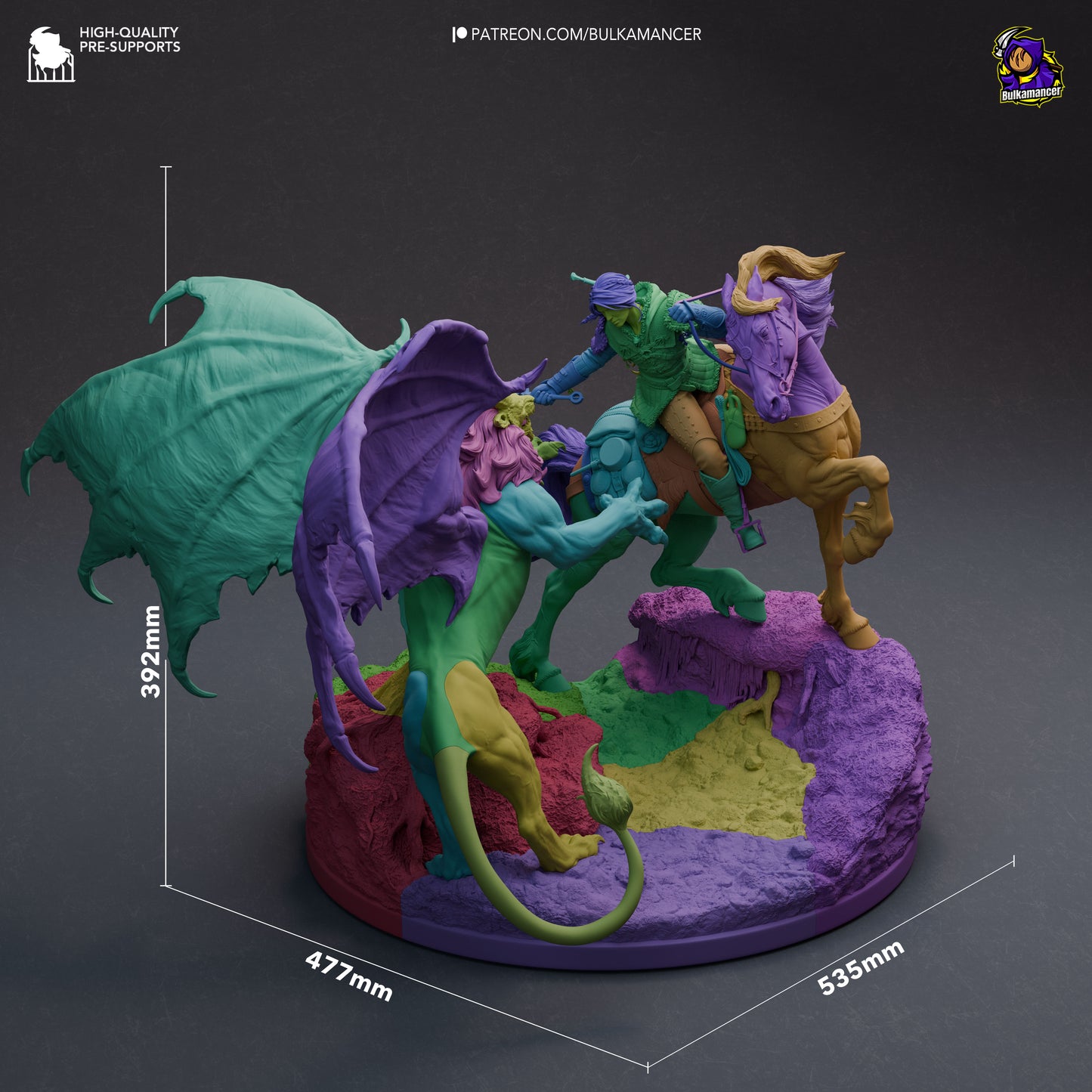 Ciri vs Manticore | 16-Inch Resin Model Kit | The Witcher 4