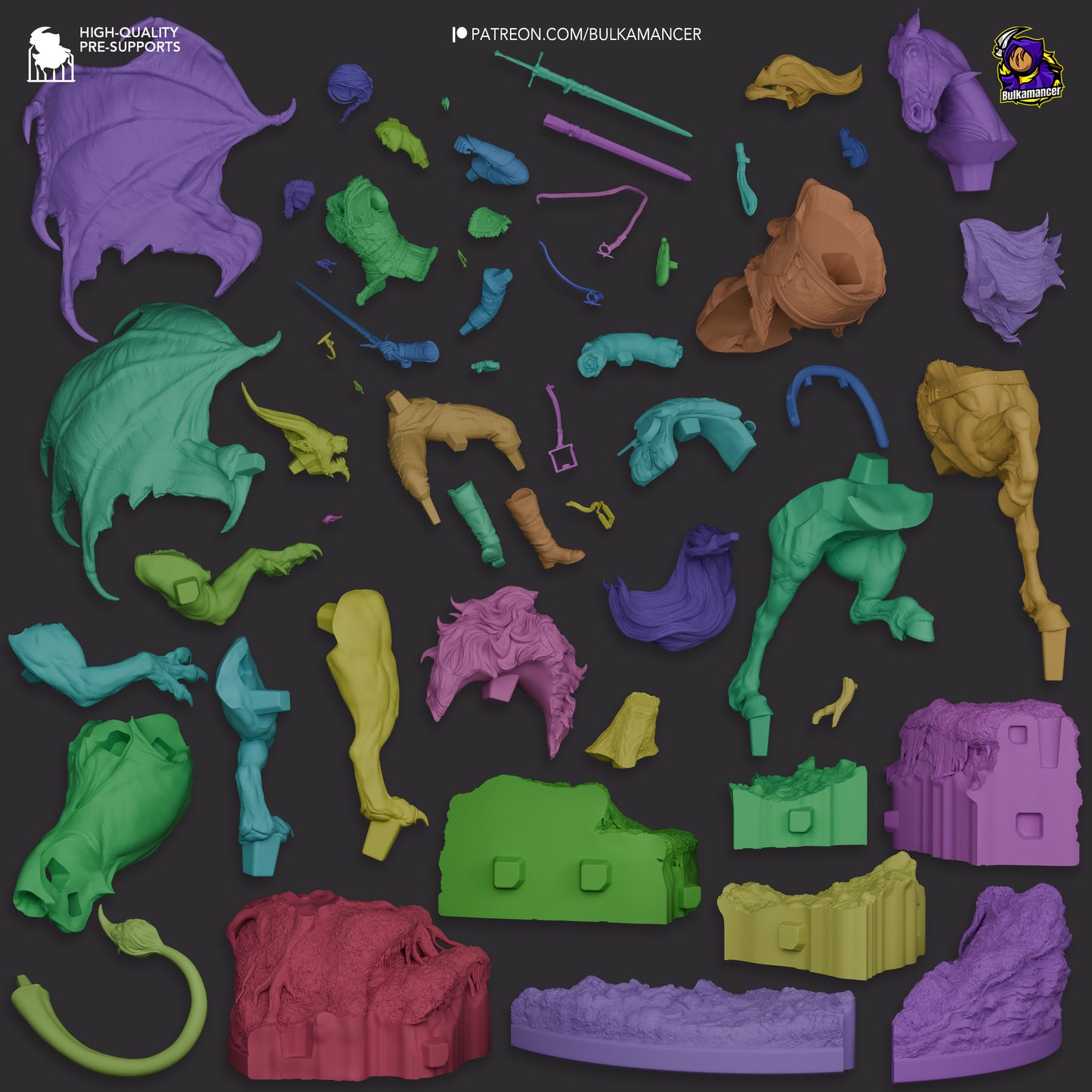 Ciri vs Manticore | 16-Inch Resin Model Kit | The Witcher 4