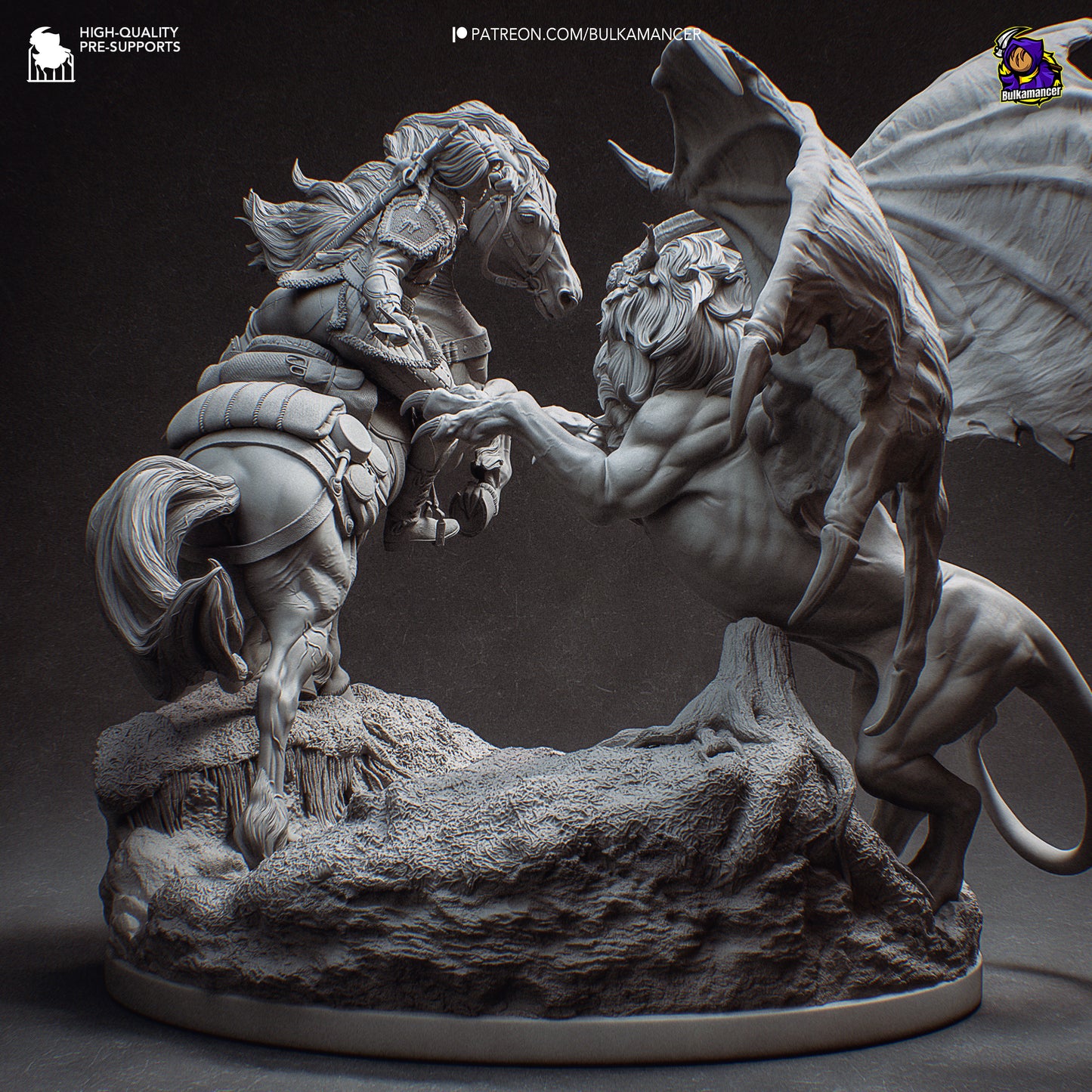 Ciri vs Manticore | 16-Inch Resin Model Kit | The Witcher 4