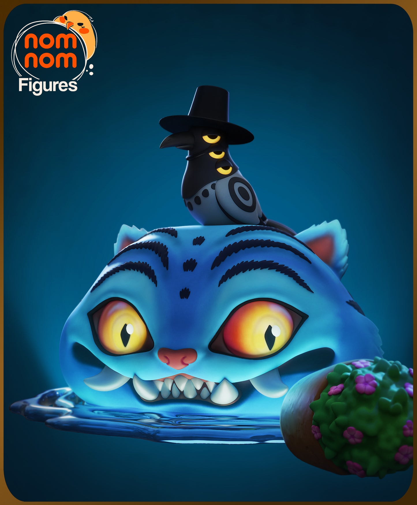 Chibi Derpy Tiger | 4.5-Inch Resin Model Kit | K Pop Demon Hunters Minhwa Tiger