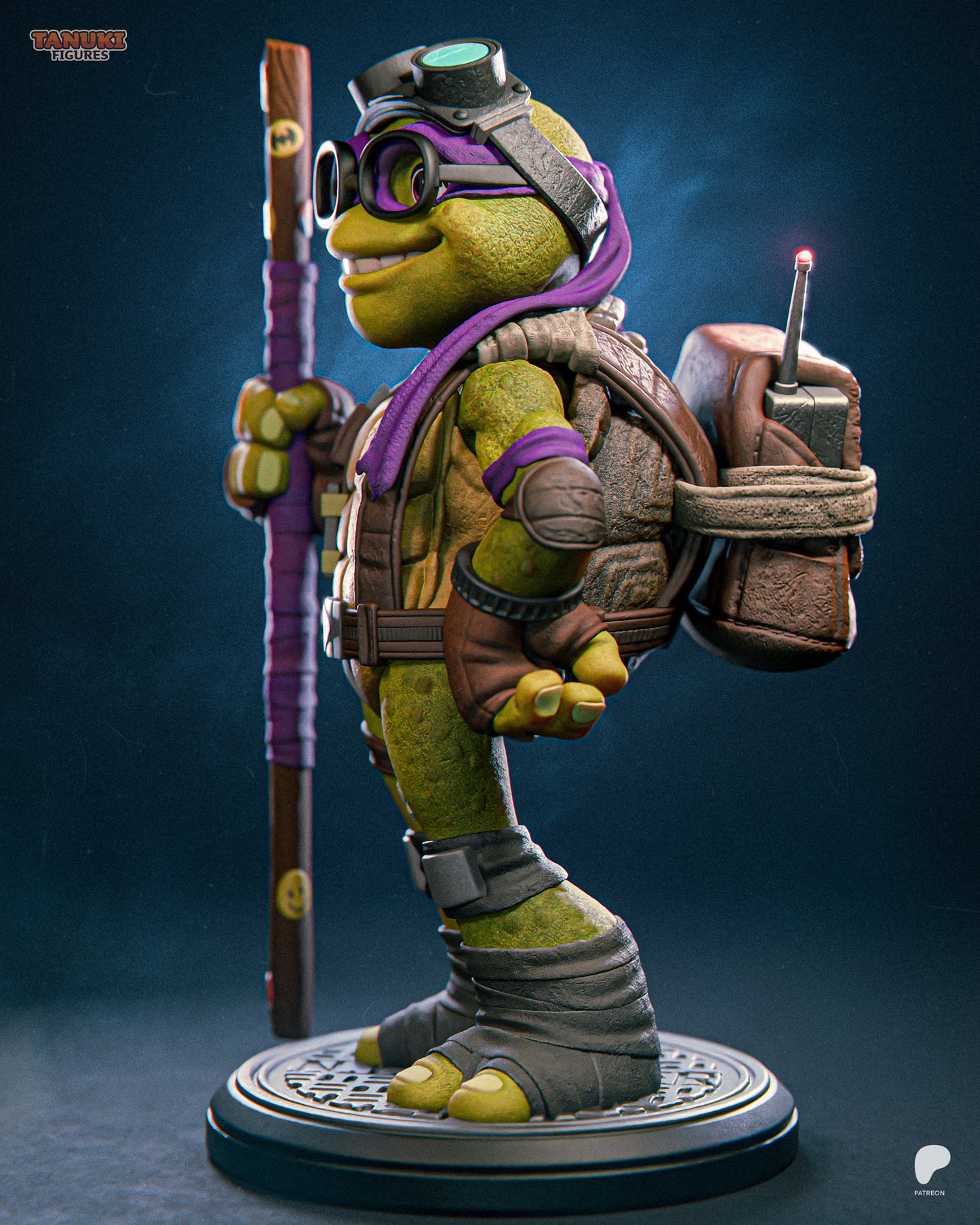 Donatello | 6.5-Inch Resin Model Kit | Toon-Style TMNT Turtle Genius
