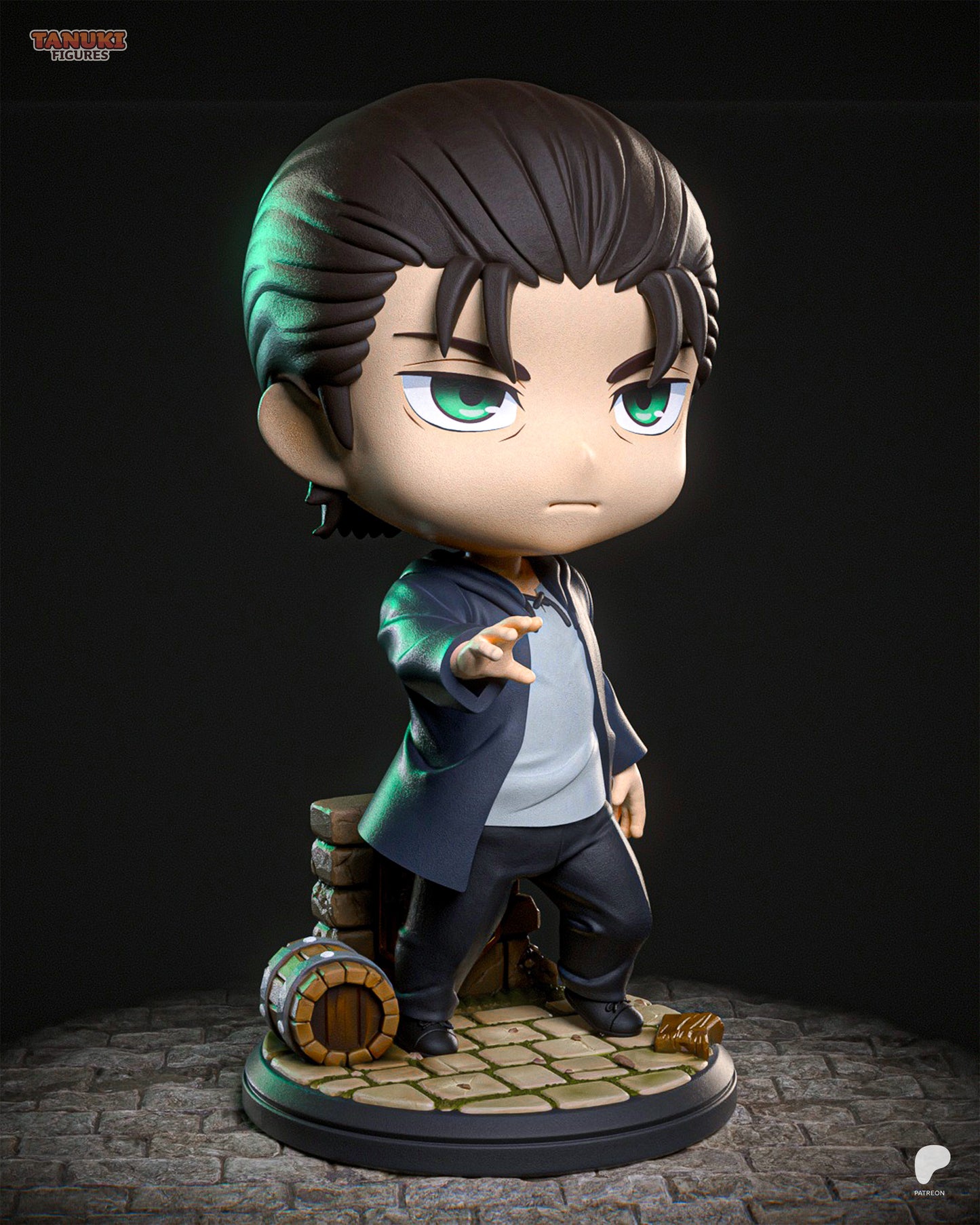 Chibi Eren | 4-Inch Resin Model Kit | Attack on Titan Chibi Titan Vessel