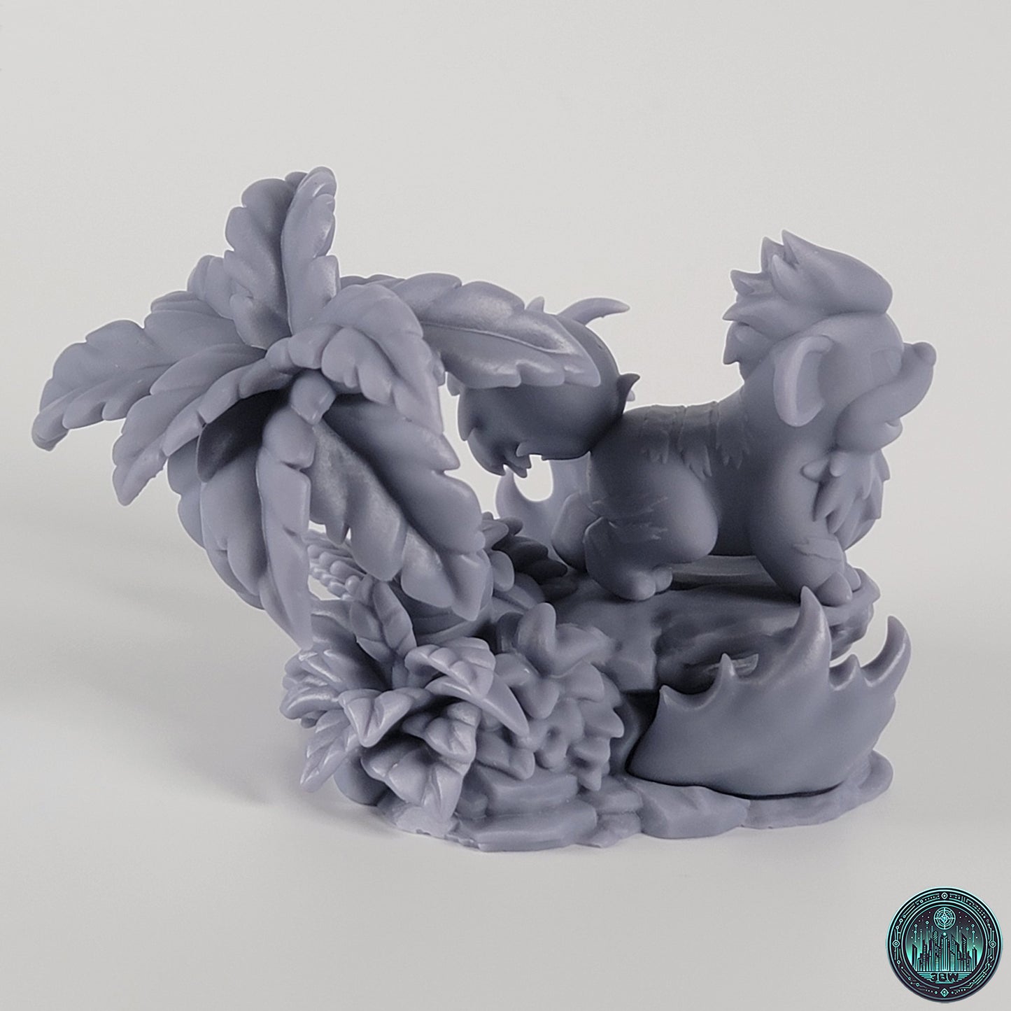 Chibi Growlithe | 3" Resin Model Kit | DIY Pokemon Fire-Type Puppy