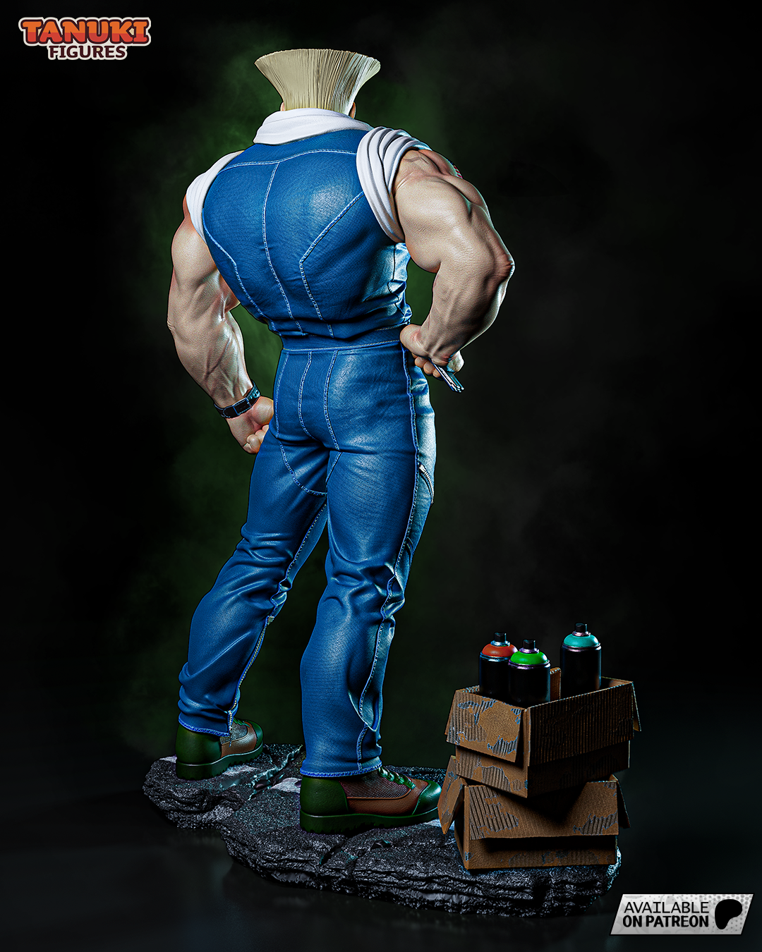 Guile | Resin Model or Bust Kit | Street Fighter Military Bruiser
