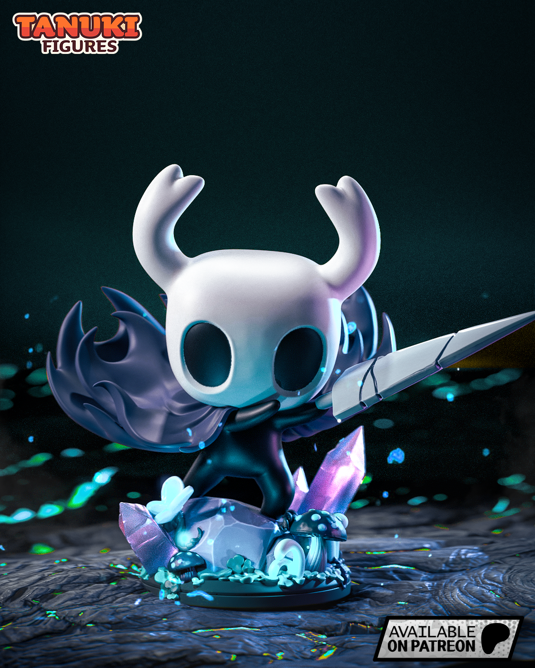 Hollow Knight | 4-Inch Resin Model Kit | Indie Game Insect Warrior