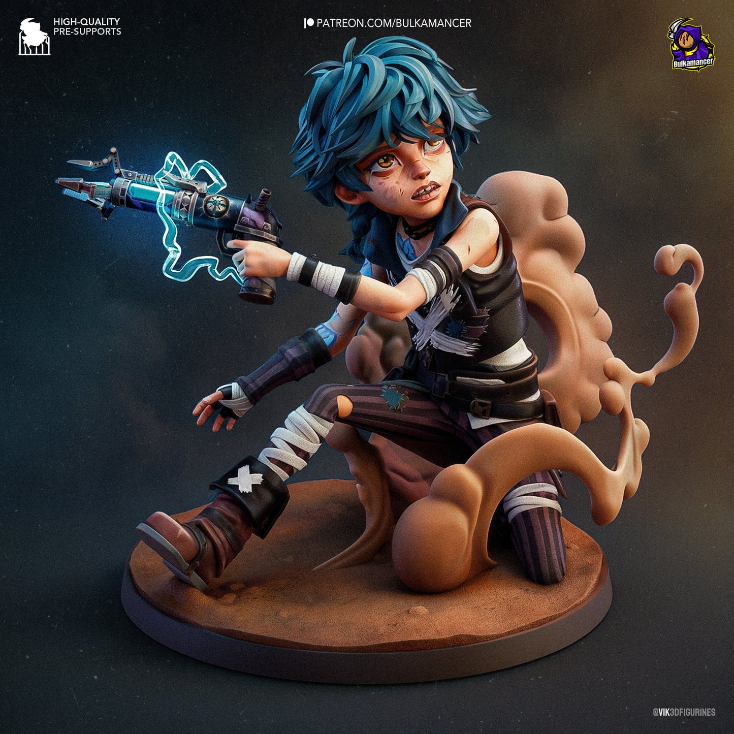 Isha | 4-Inch Resin Model Kit | Arcane Undercity Healer of Zaun