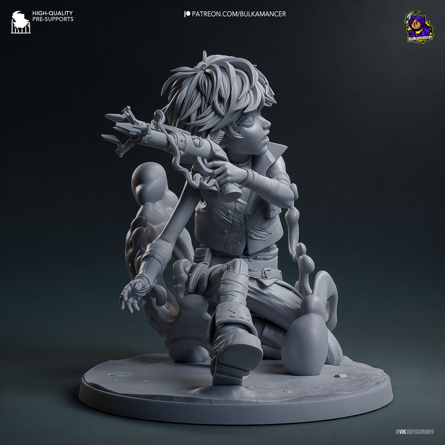 Isha | 4-Inch Resin Model Kit | Arcane Undercity Healer of Zaun