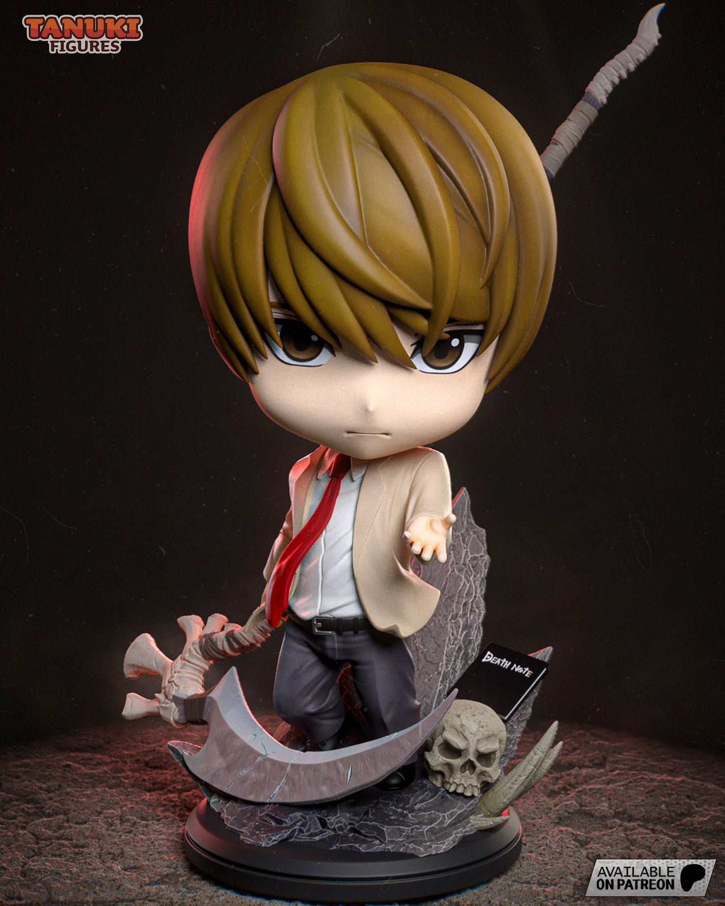 Chibi Light Yagami | 4.5-Inch Resin Model Kit | Death Note Justice