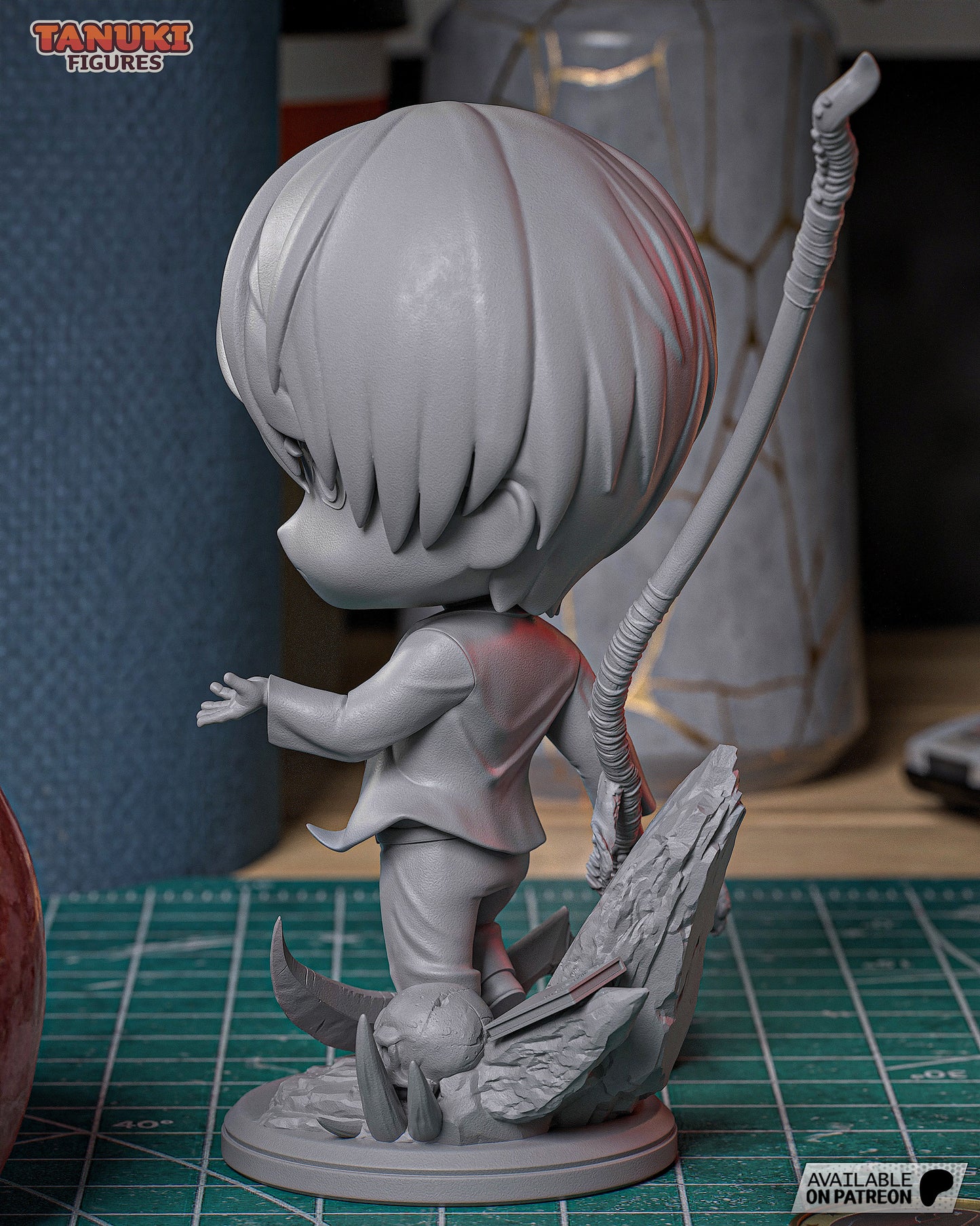 Chibi Light Yagami | 4.5-Inch Resin Model Kit | Death Note Justice