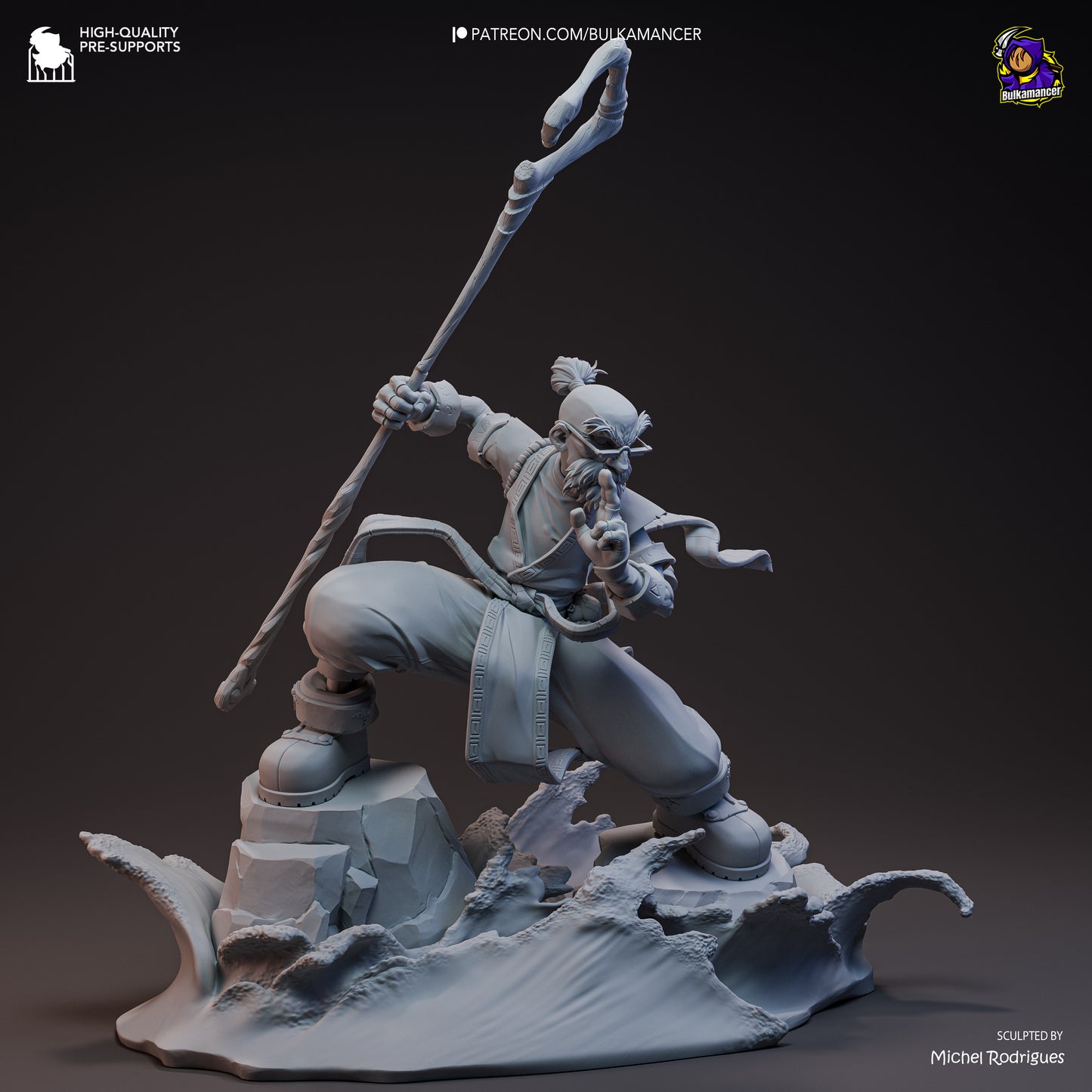 Knolan | 13.5-Inch Resin Model Kit | Battle Chasers Archmage of Nightwar
