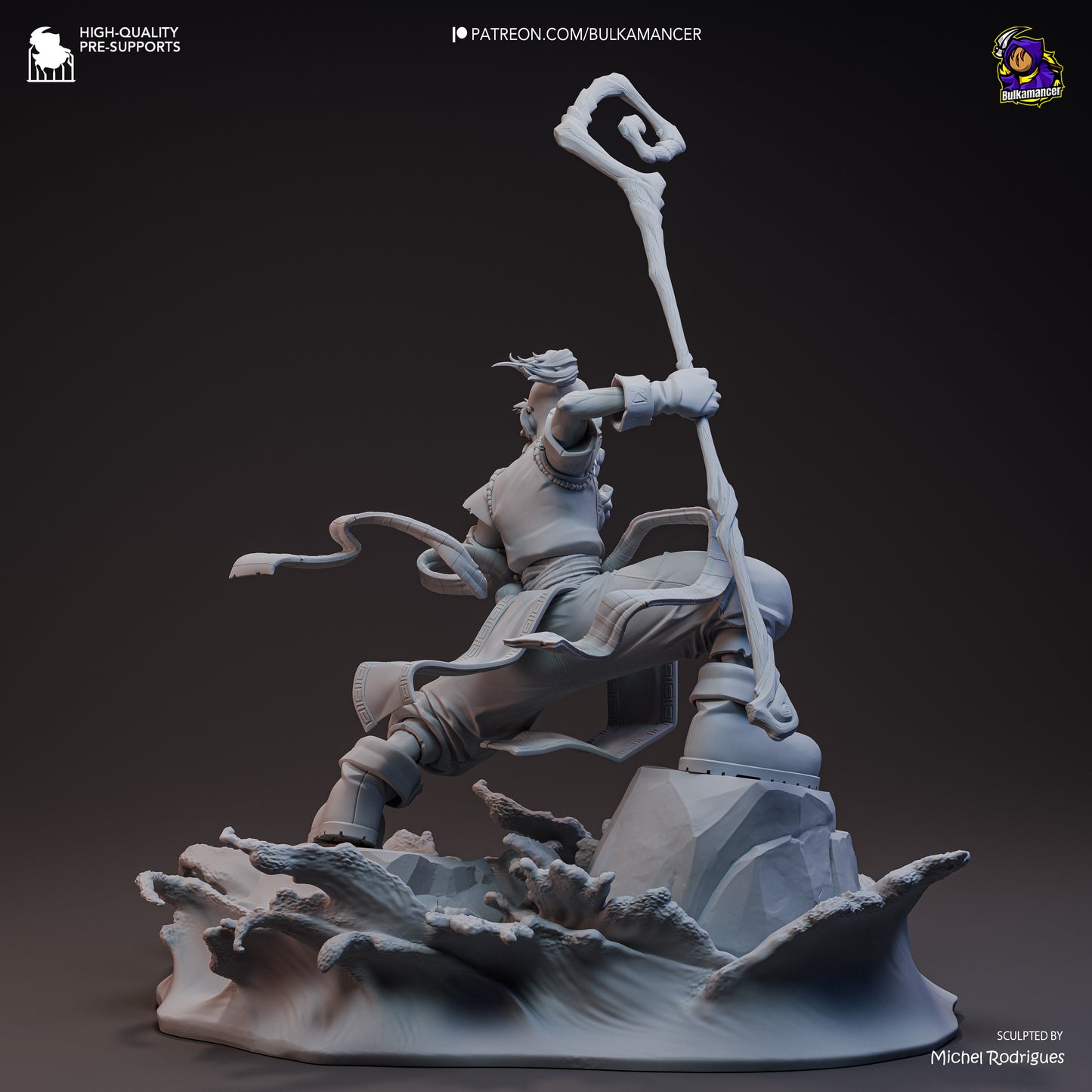 Knolan | 13.5-Inch Resin Model Kit | Battle Chasers Archmage of Nightwar