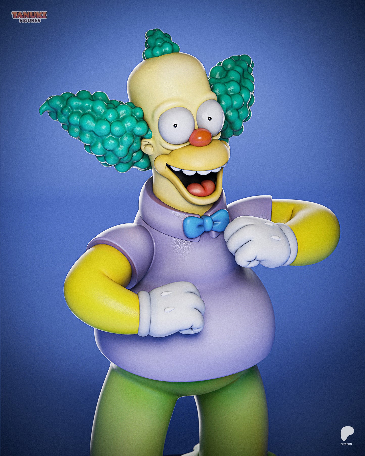 Krusty the Clown | X-Inch Resin Model Kit | Simpsons Cartoon Chaos Icon