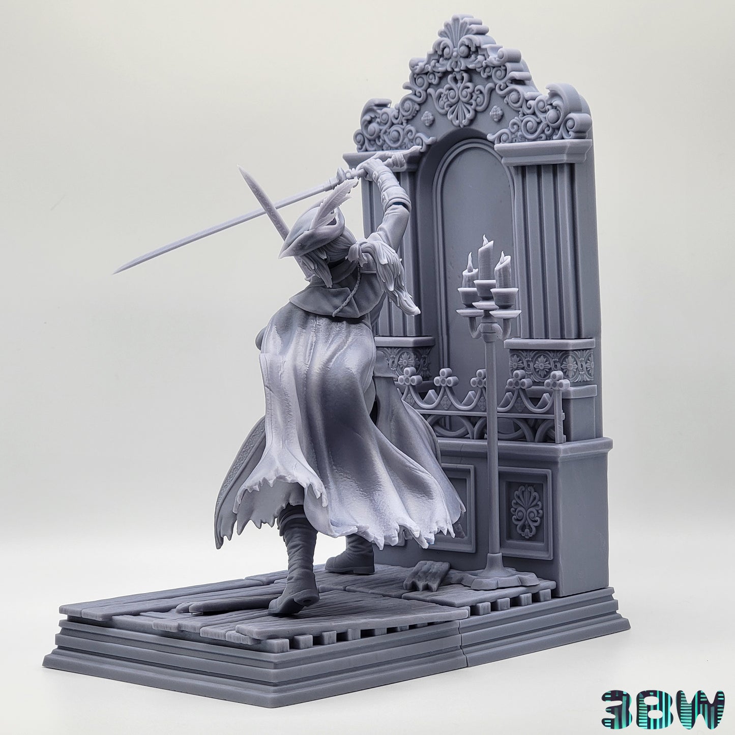 Lady Maria | Resin Model or Bust Kit | DIY Bloodborne Master Hunter of the Nightmare