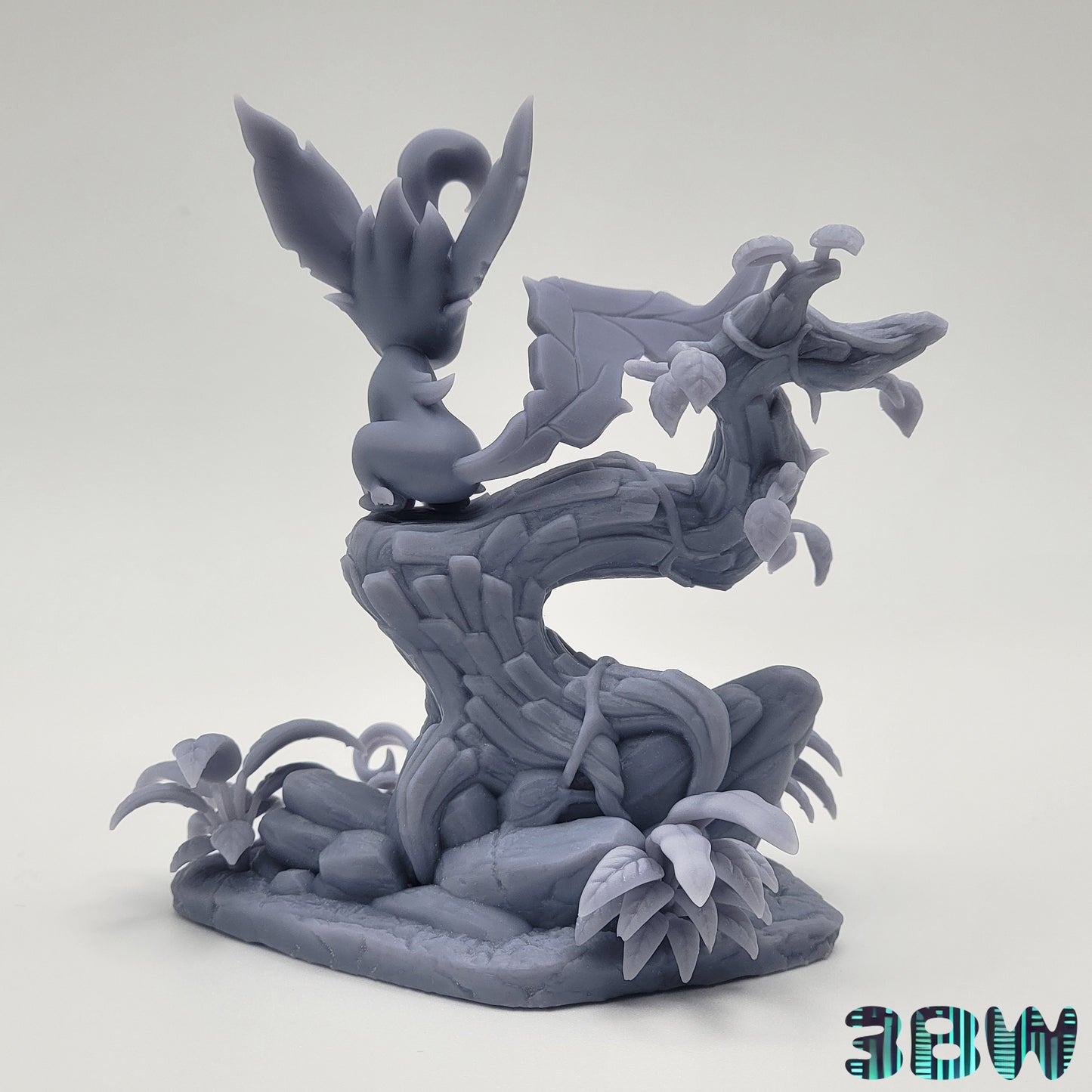 Chibi Leafeon Garage Kit | 3.5-Inch Resin Model Kit | DIY Forest-Themed Eevee Evolution Kit