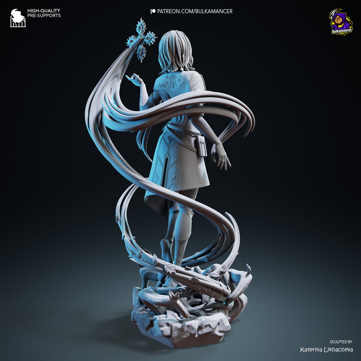 Lune | 11-Inch Resin Model Kit | DIY Clair Obscur: DIY Expedition 33 Wasteland Scavenger