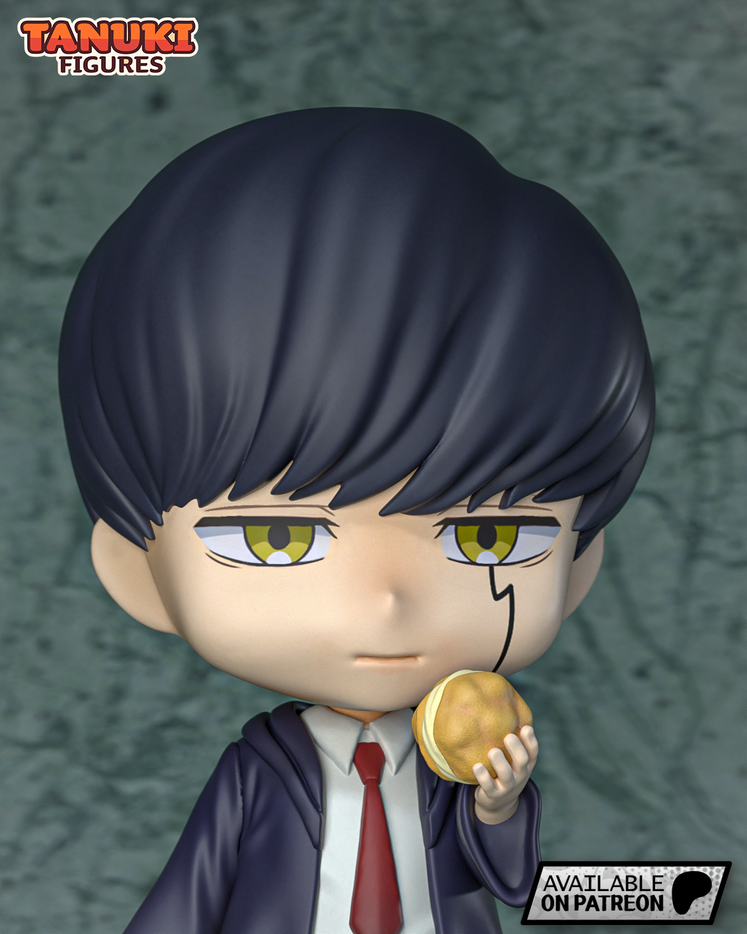 Chibi Mashle Burnedead | 4.5-Inch Resin Model Kit | Mashle Magic and Muscles