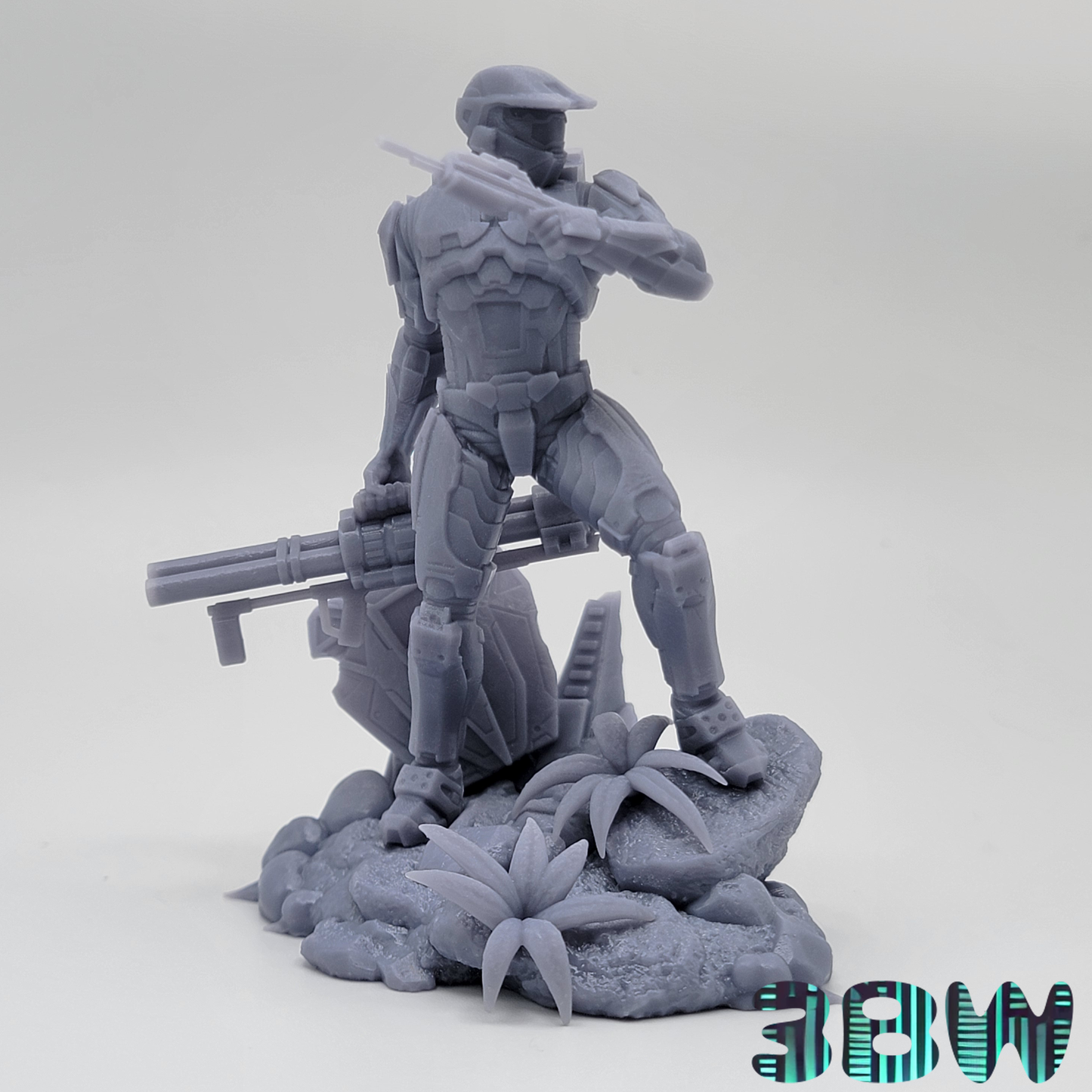 Master Chief | 3.5-Inch Resin Model Kit | DIY Halo Mjolnir Power Suit