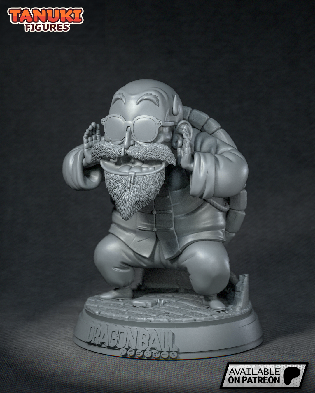 Chibi Master Roshi | 5-Inch Resin Model Kit | Dragon Ball Island Hermit