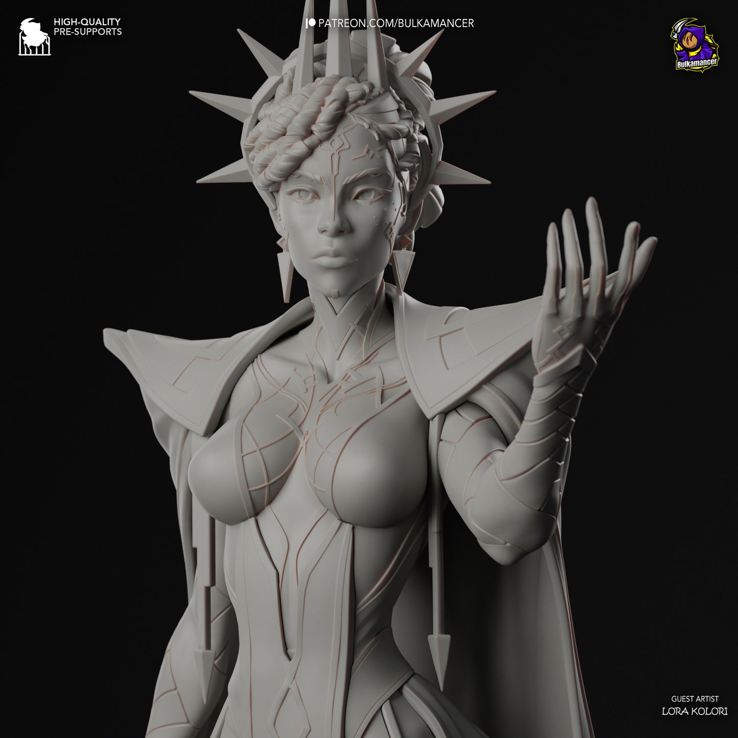 Mel Madarda | 10.5-Inch Resin Model Kit |Arcane Piltover Gilded Power Broker