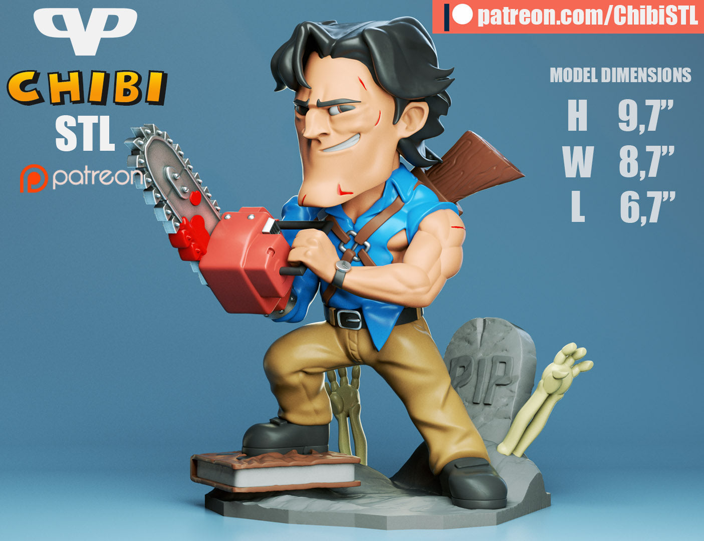 Ash | Resin Model Kit | Evil Dead Cabin Slayer
