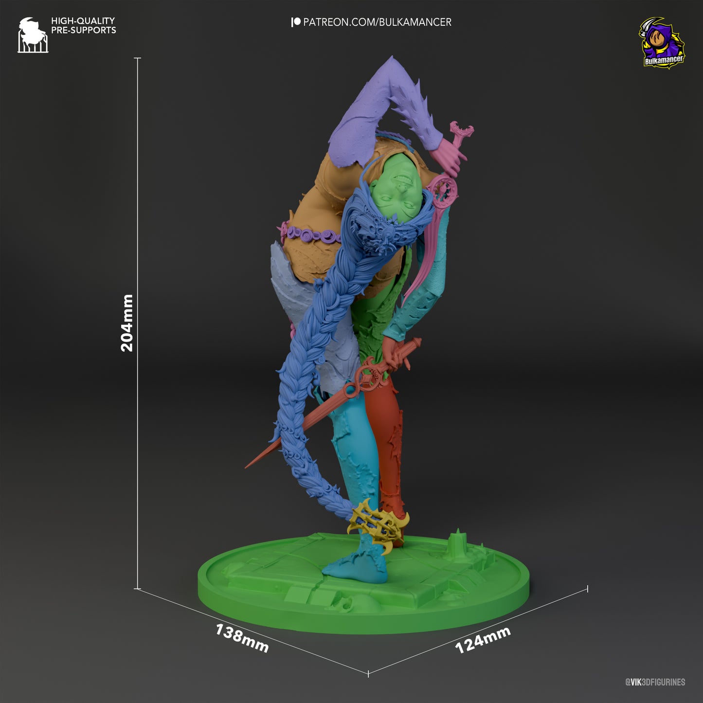 Orin the Red | 8-Inch Resin Model Kit | BG3 Baldur’s Gate Deadly Assassin