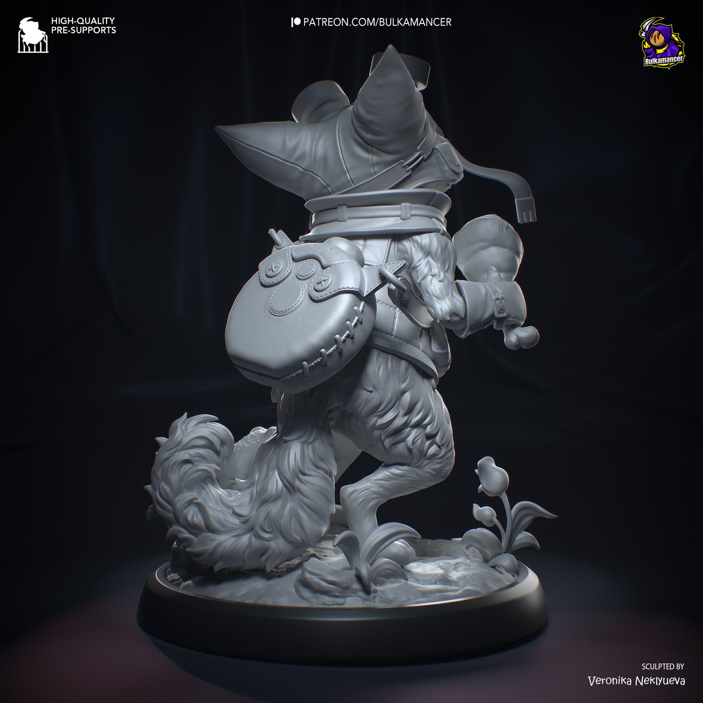 Palico and Toad | 5.5-Inch Resin Model Kit | DIY Monster Hunter Feline Partners